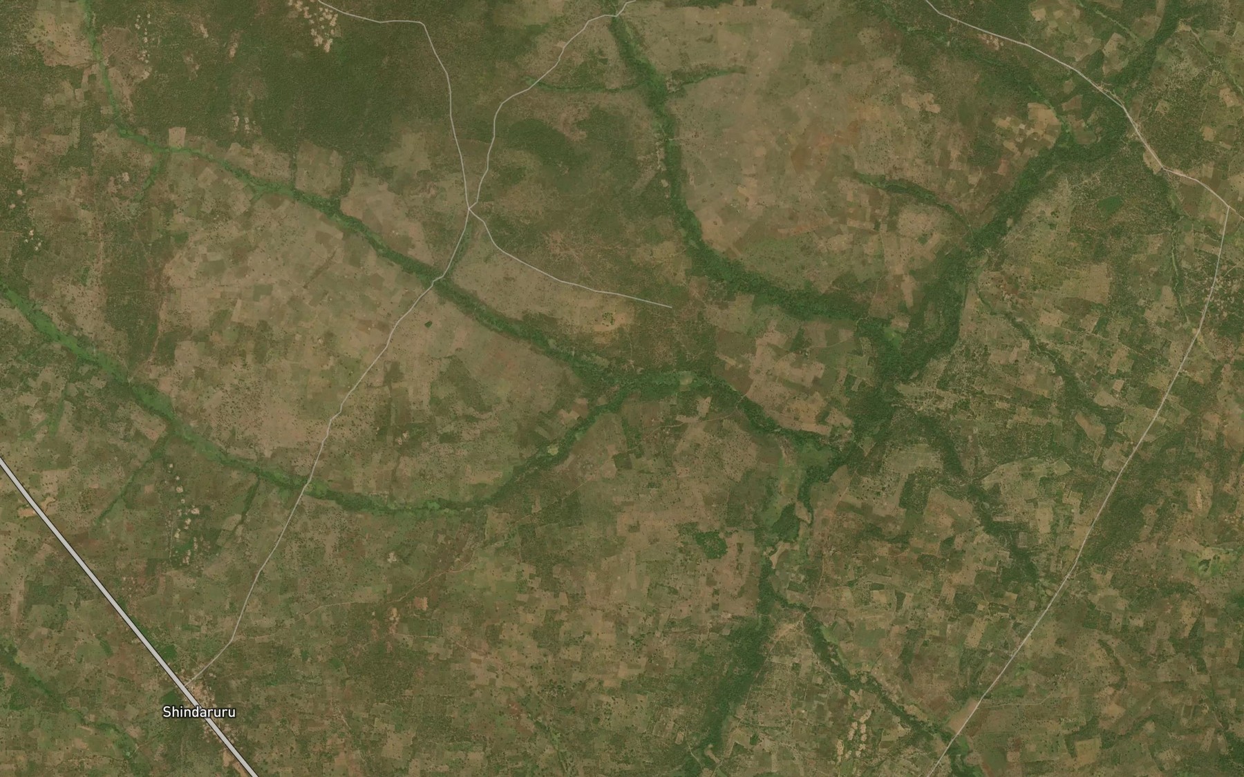Satellite map of the River Toro Ginere