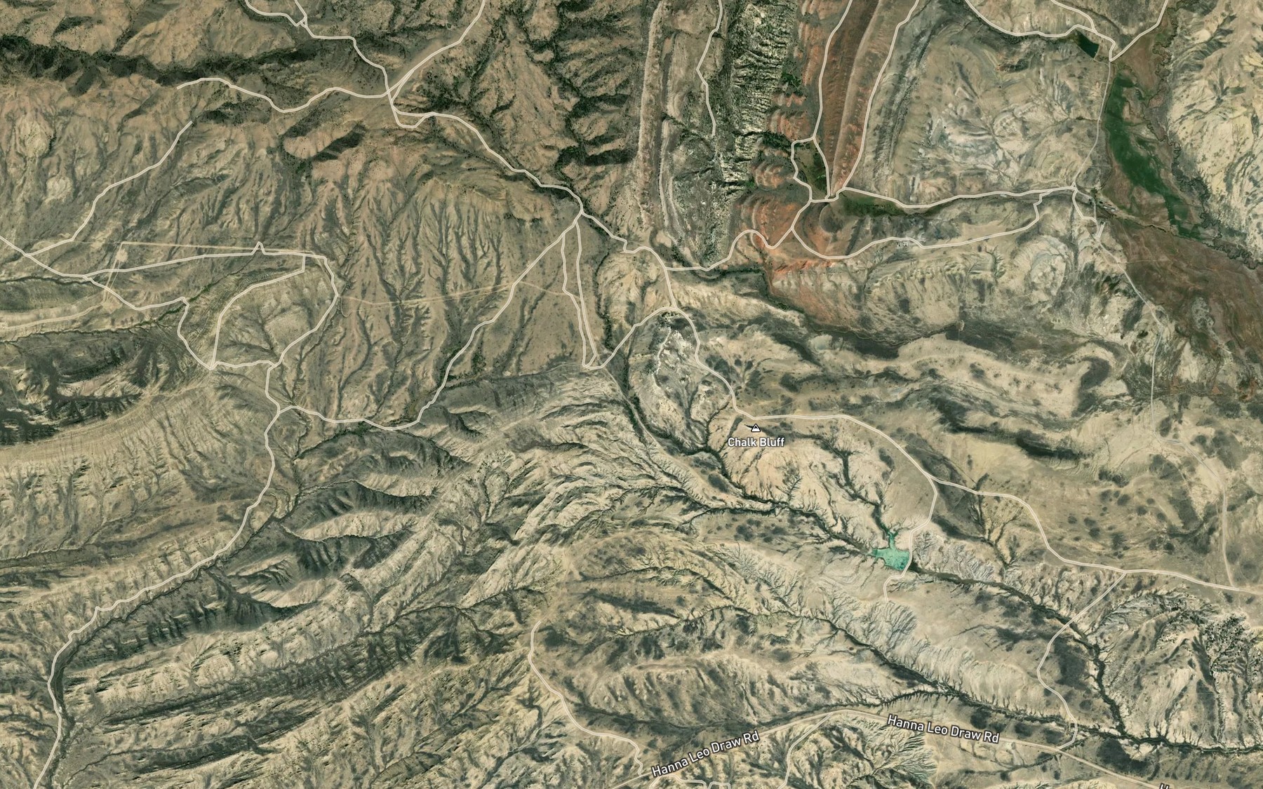 Satellite map of the Vivian Reservoir