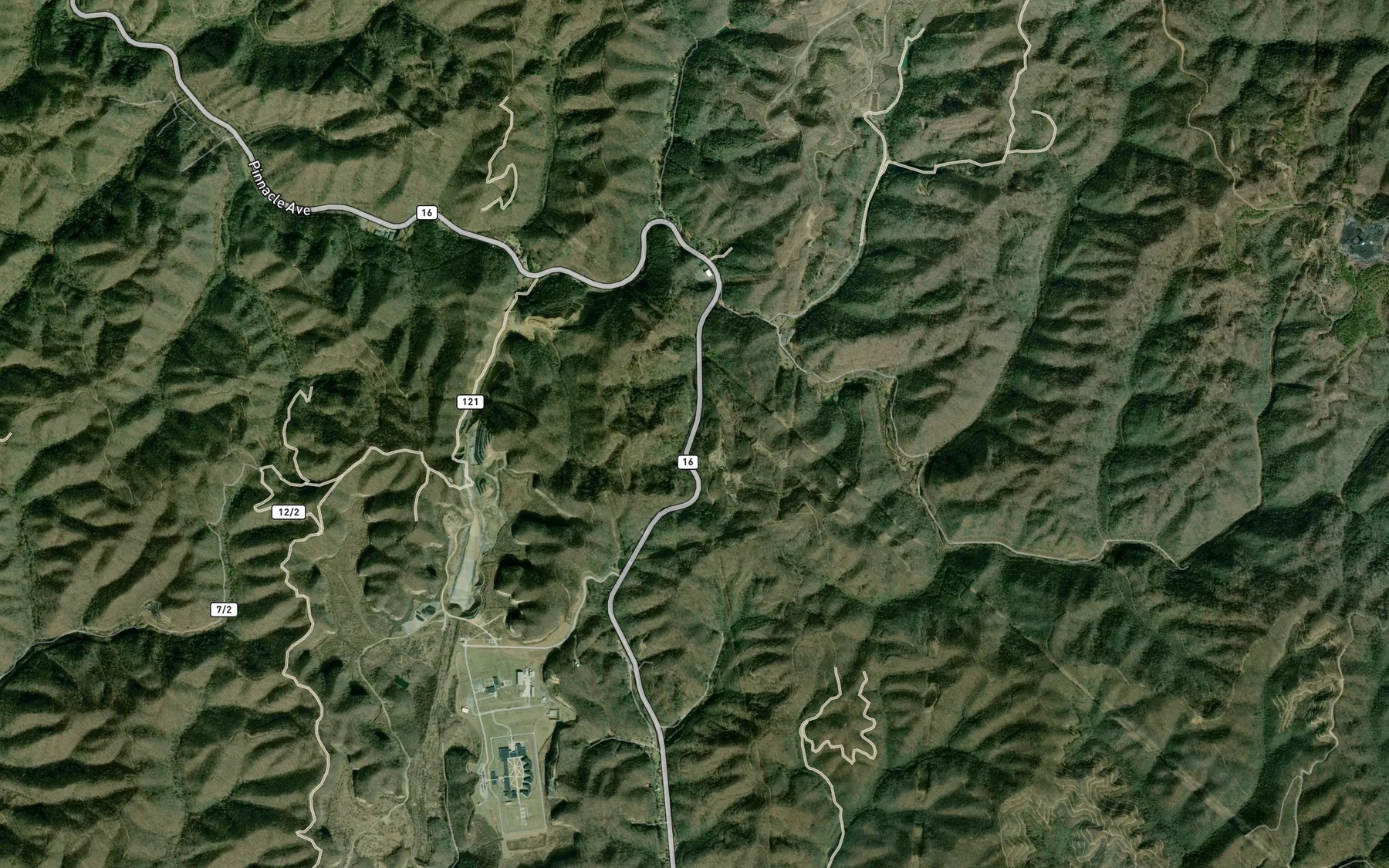 Satellite map of the Clarence Stewart Spring