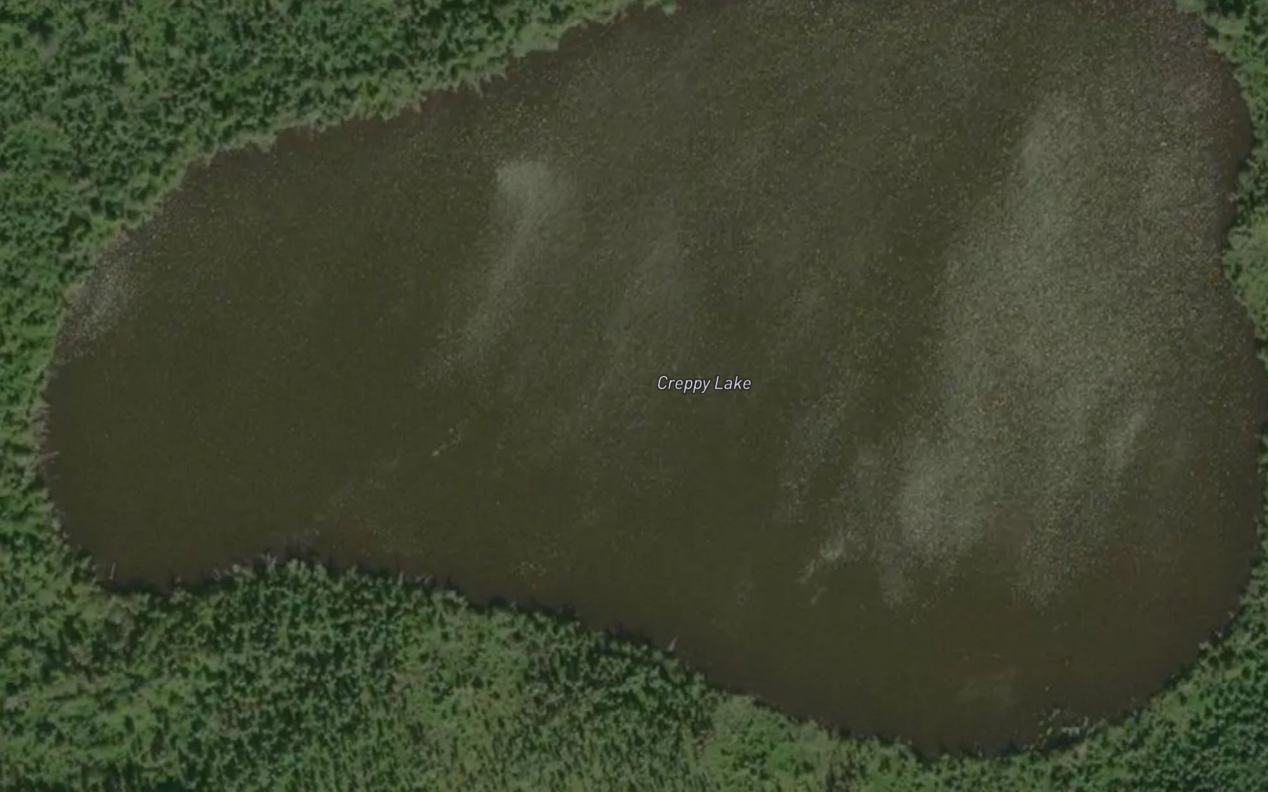 Satellite map of the Creppy Lake