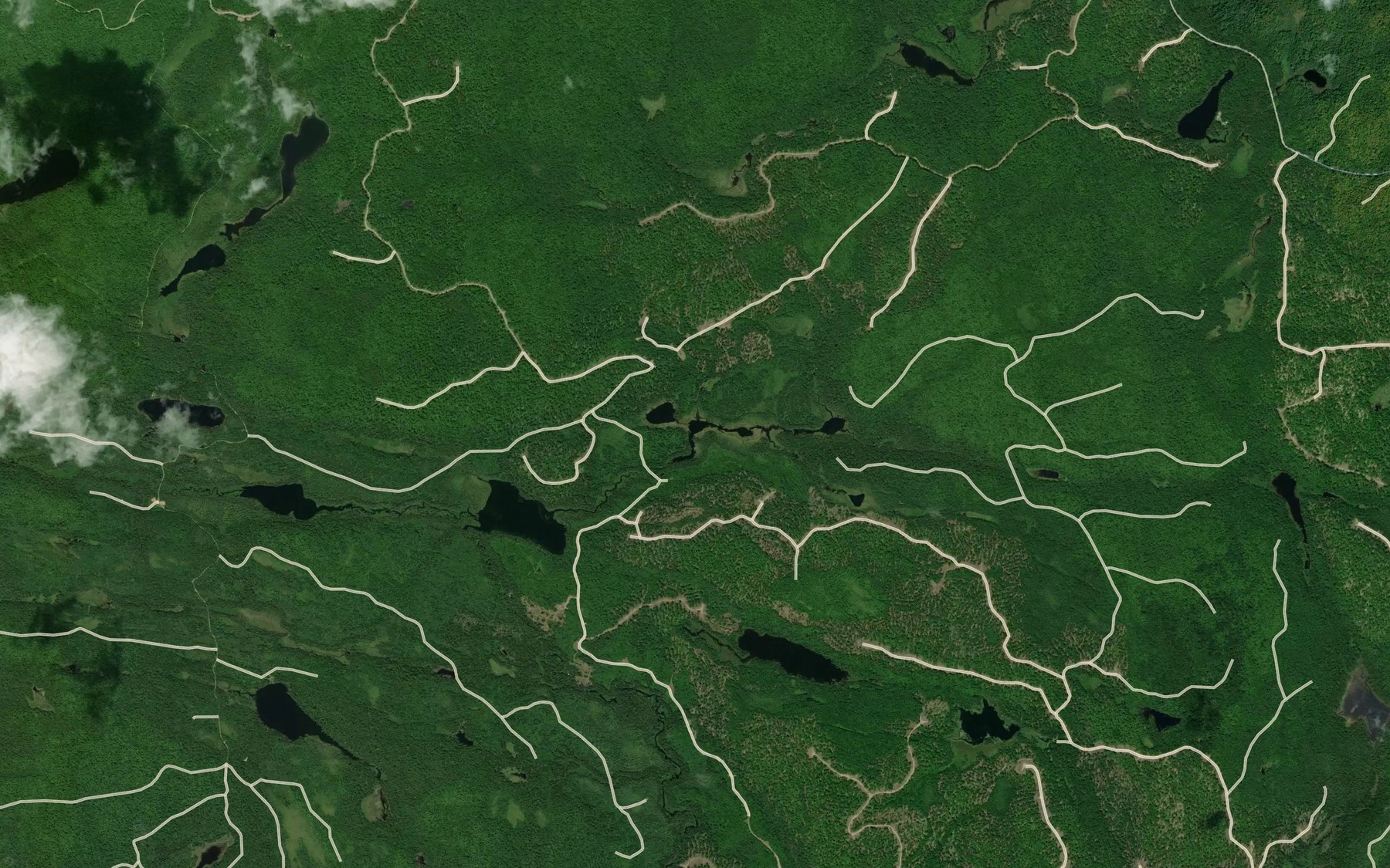 Satellite map of the Lac du Cintre