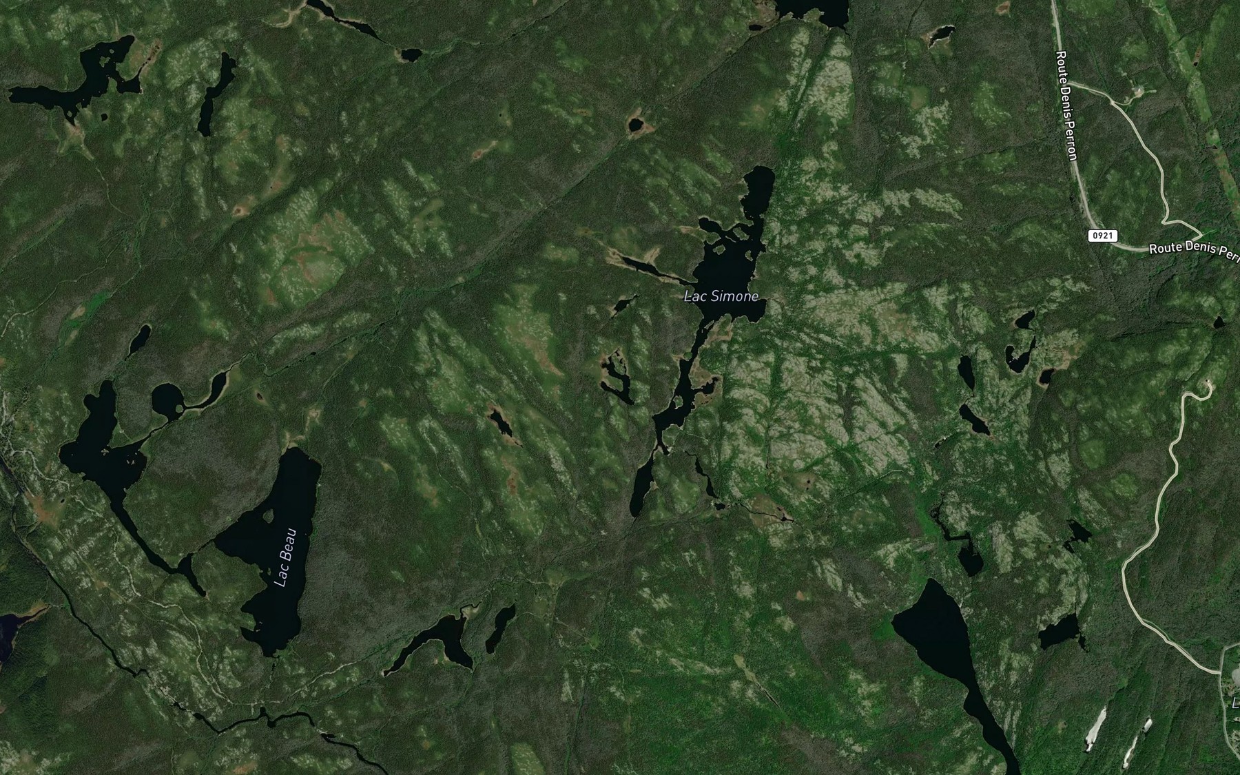 Satellite map of the Lac Burgy