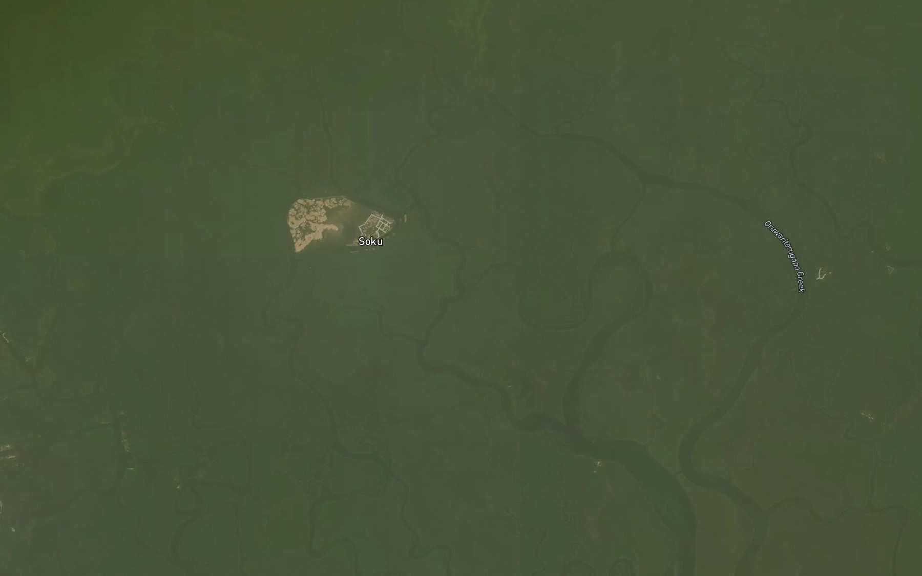 Satellite map of the Atabalamasiri Creek