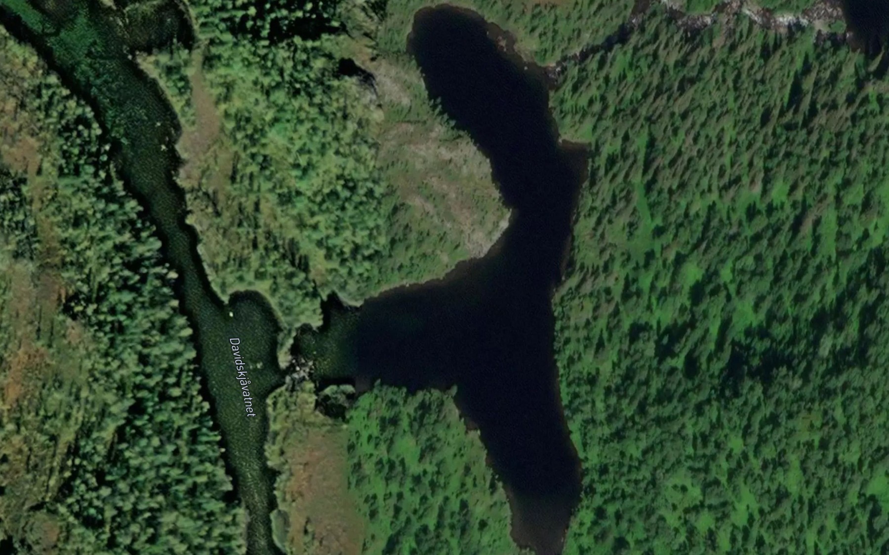 Satellite map of the Ol-Gunnarskjavatnet