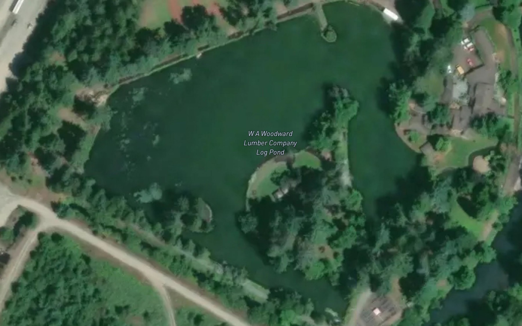 Satellite map of the Finney Creek