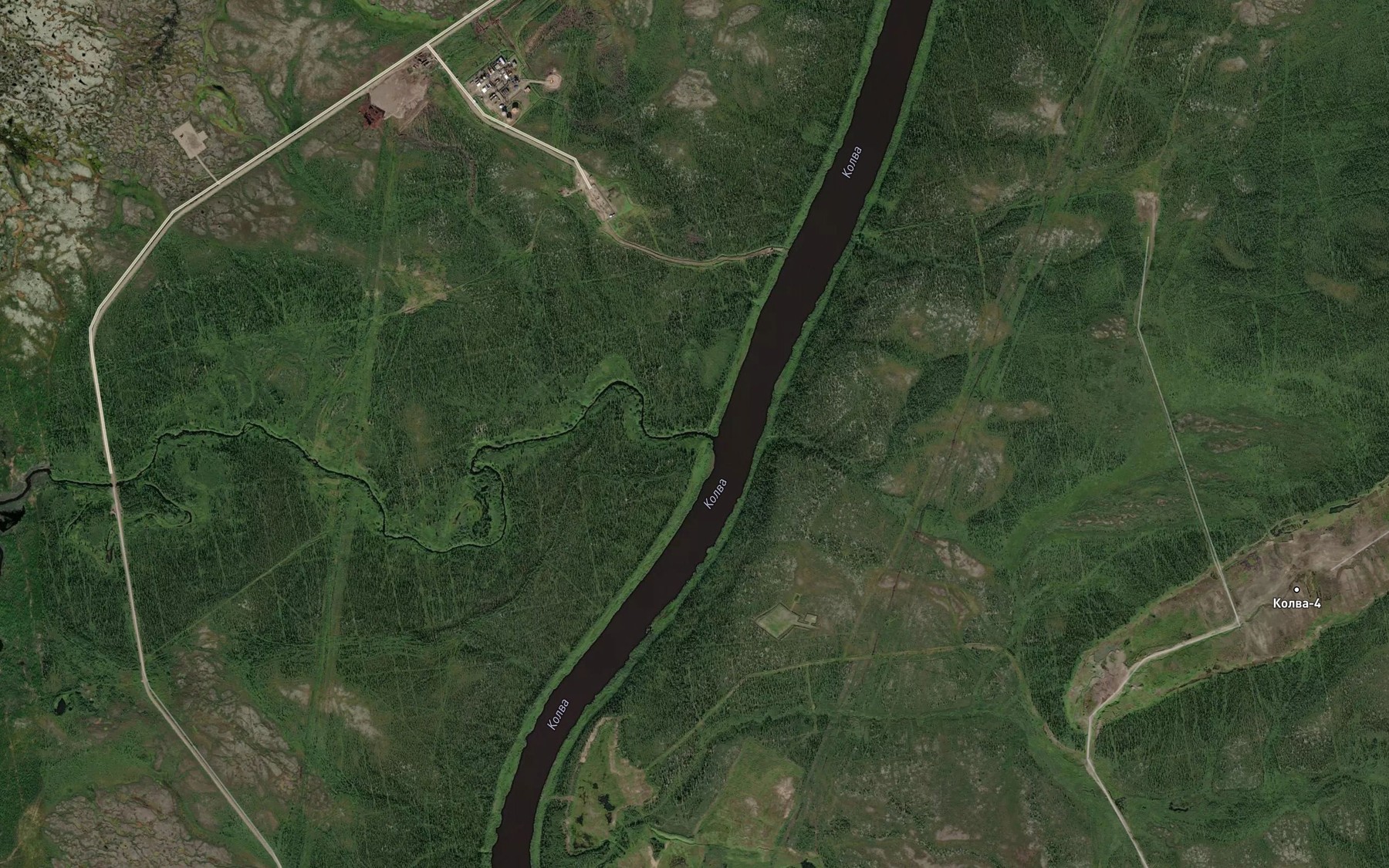 Satellite map of the Komavis