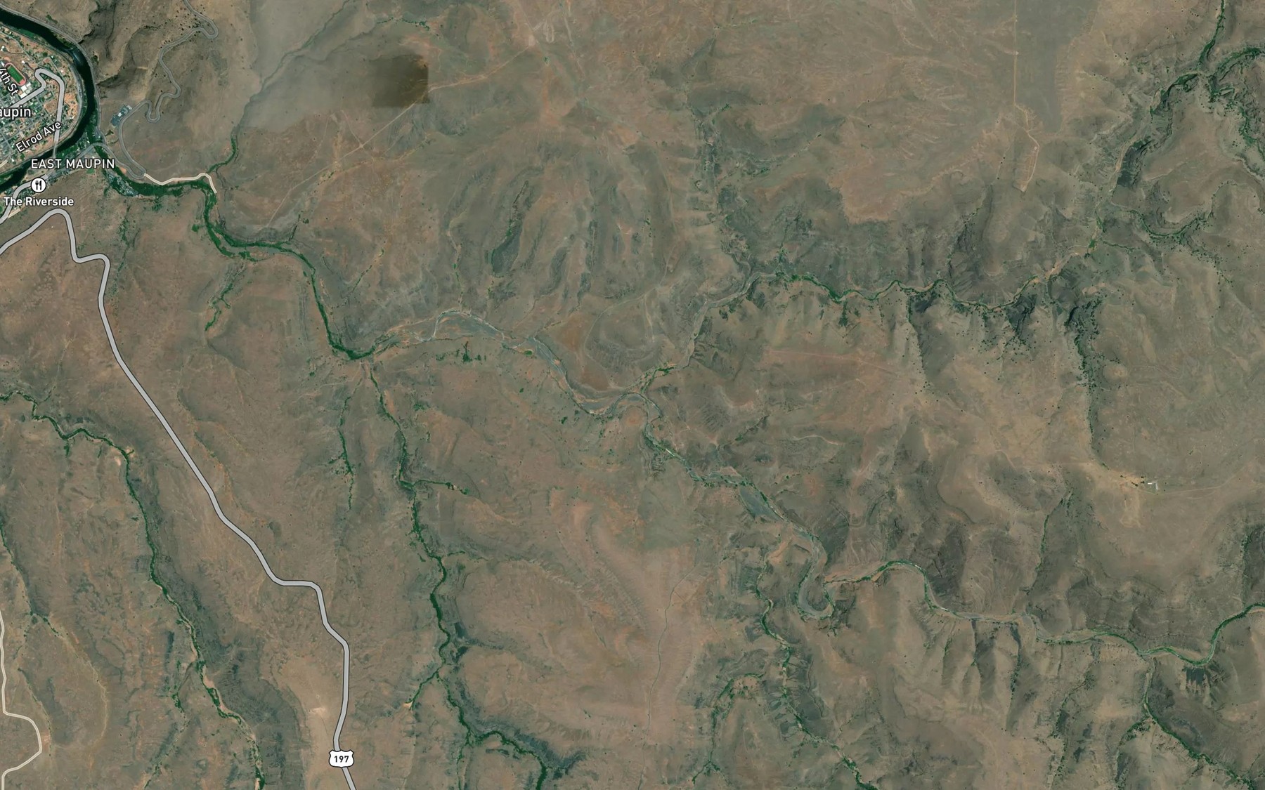 Satellite map of the Salt Creek