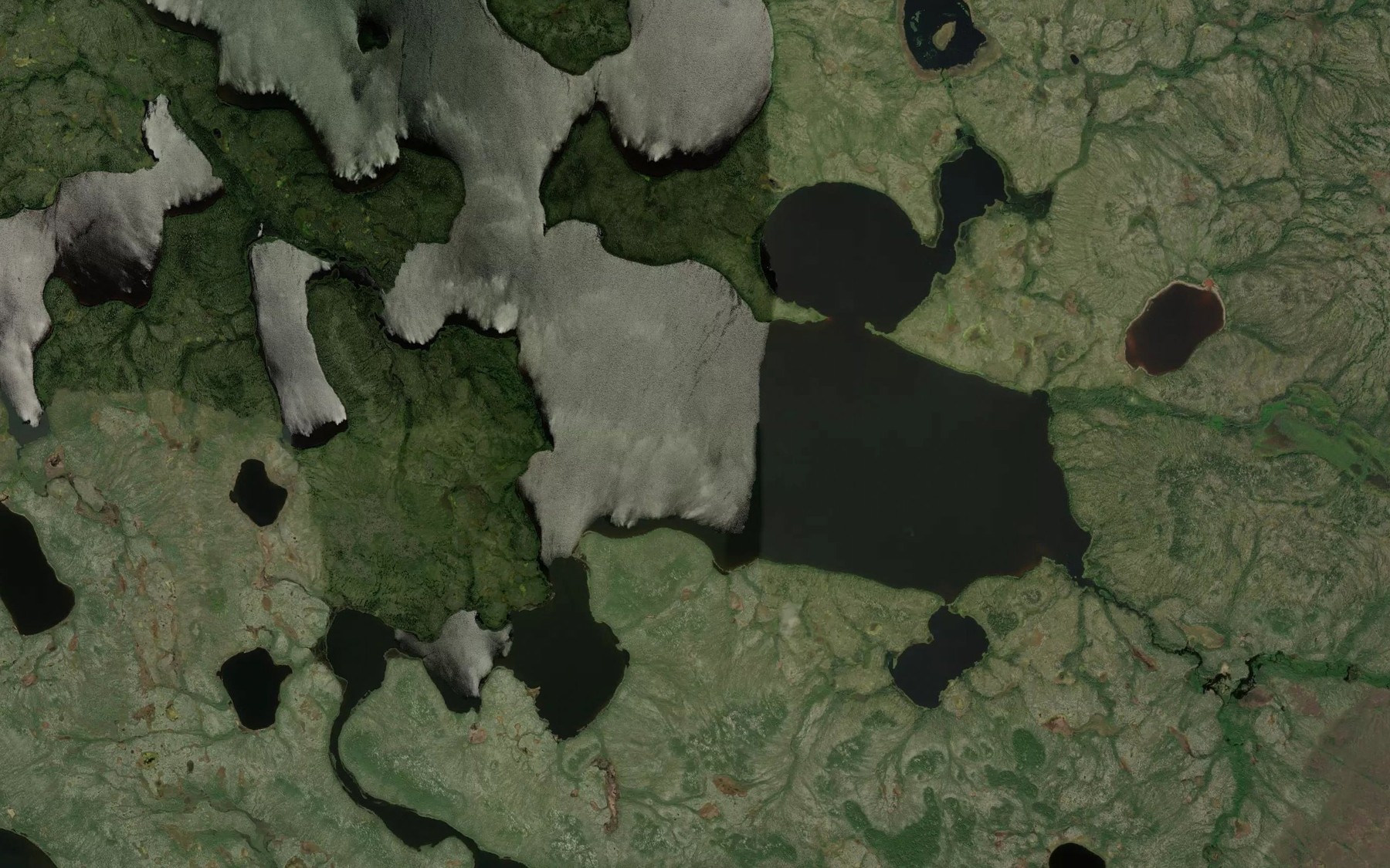 Satellite map of the Stanley Bay