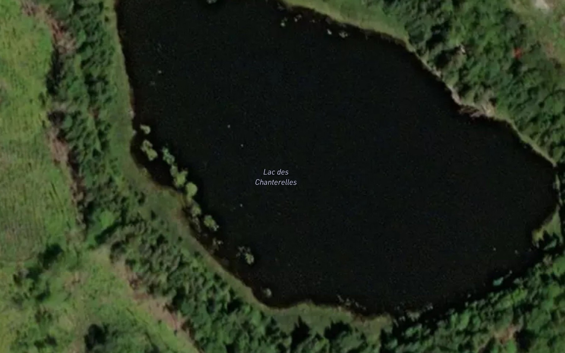 Satellite map of the Lac des Chanterelles