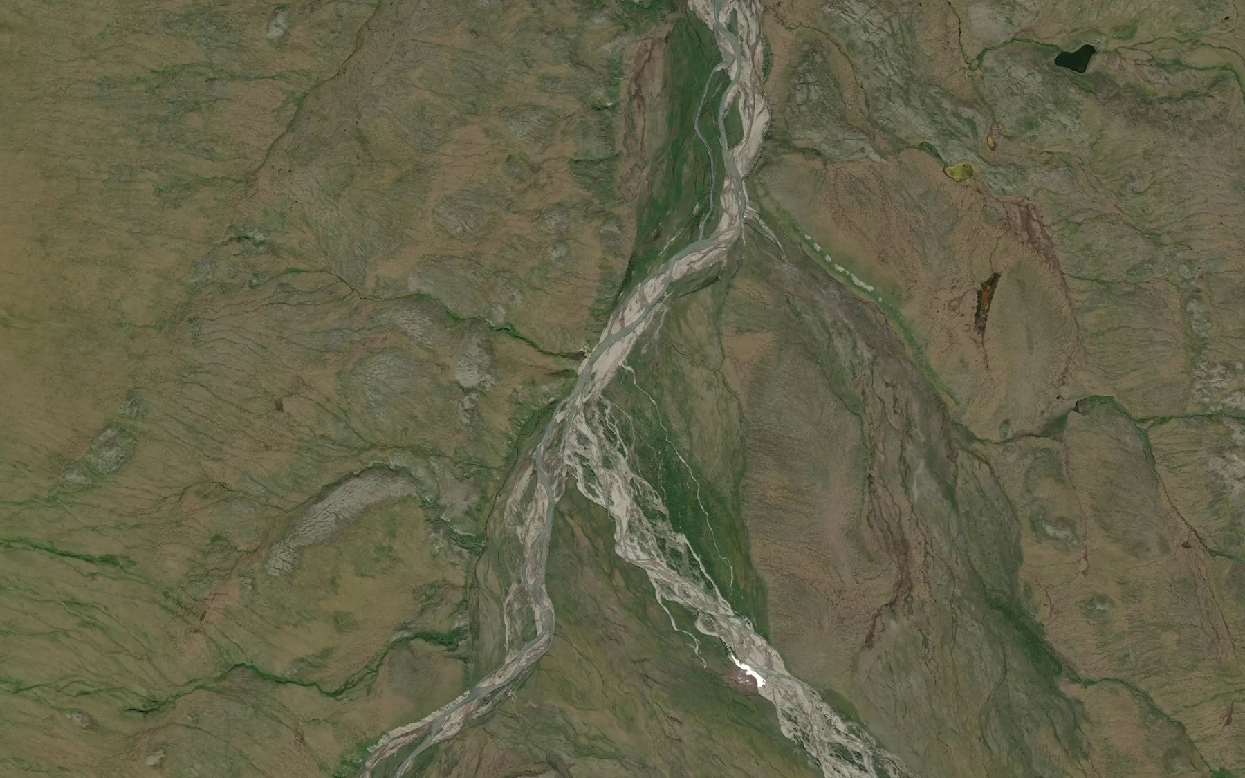 Satellite map of the Kuhsuman Creek