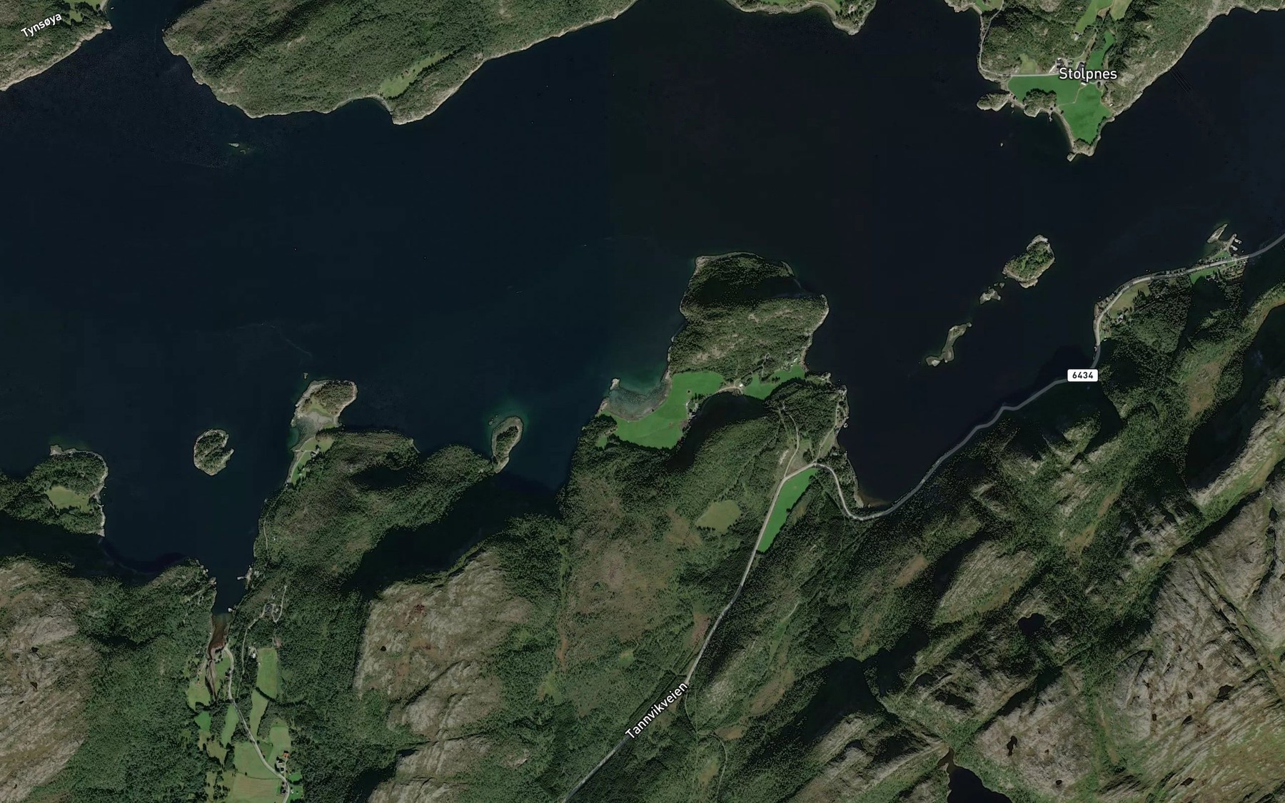 Satellite map of the Heggstadbukta