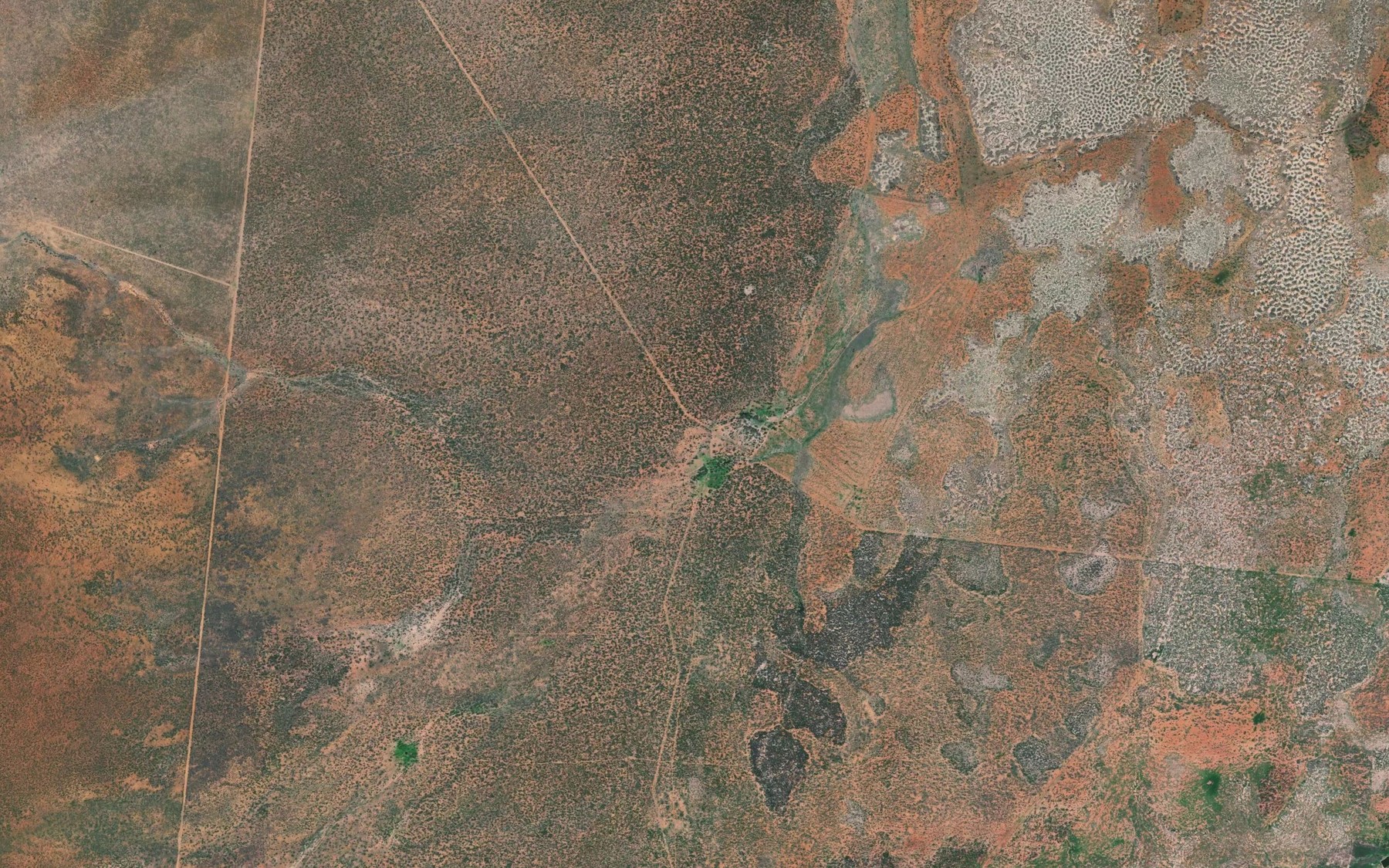 Satellite map of the Albro Springs