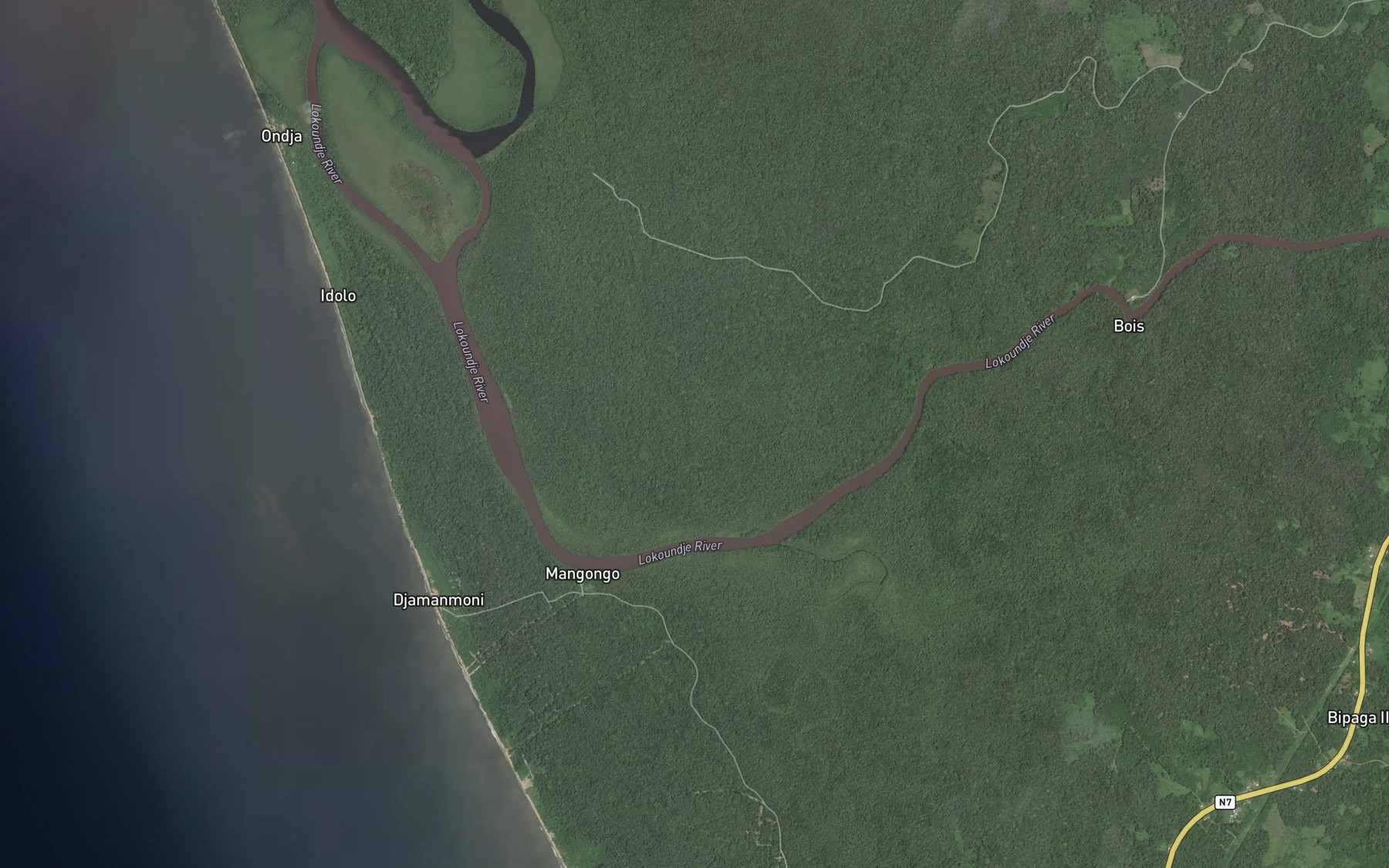 Satellite map of the Mborebode