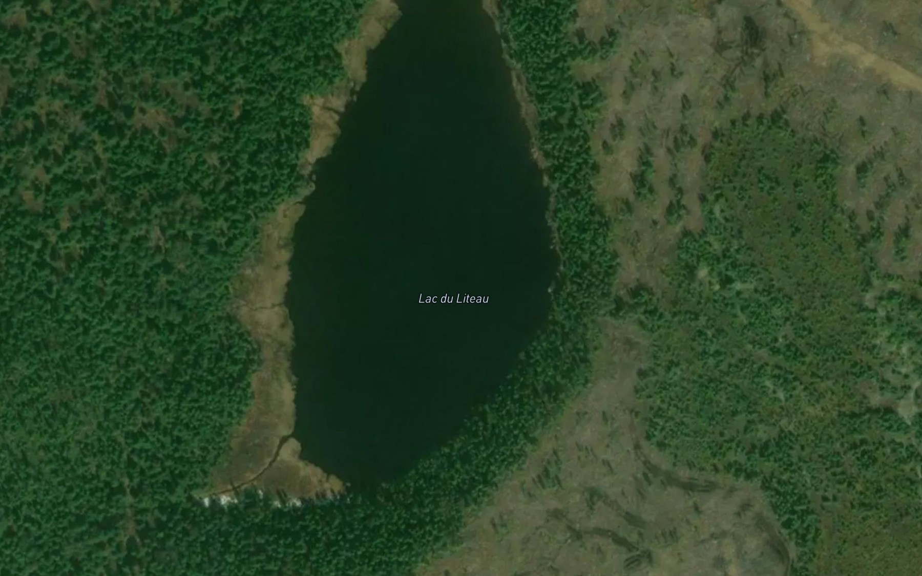 Satellite map of the Lac du Liteau