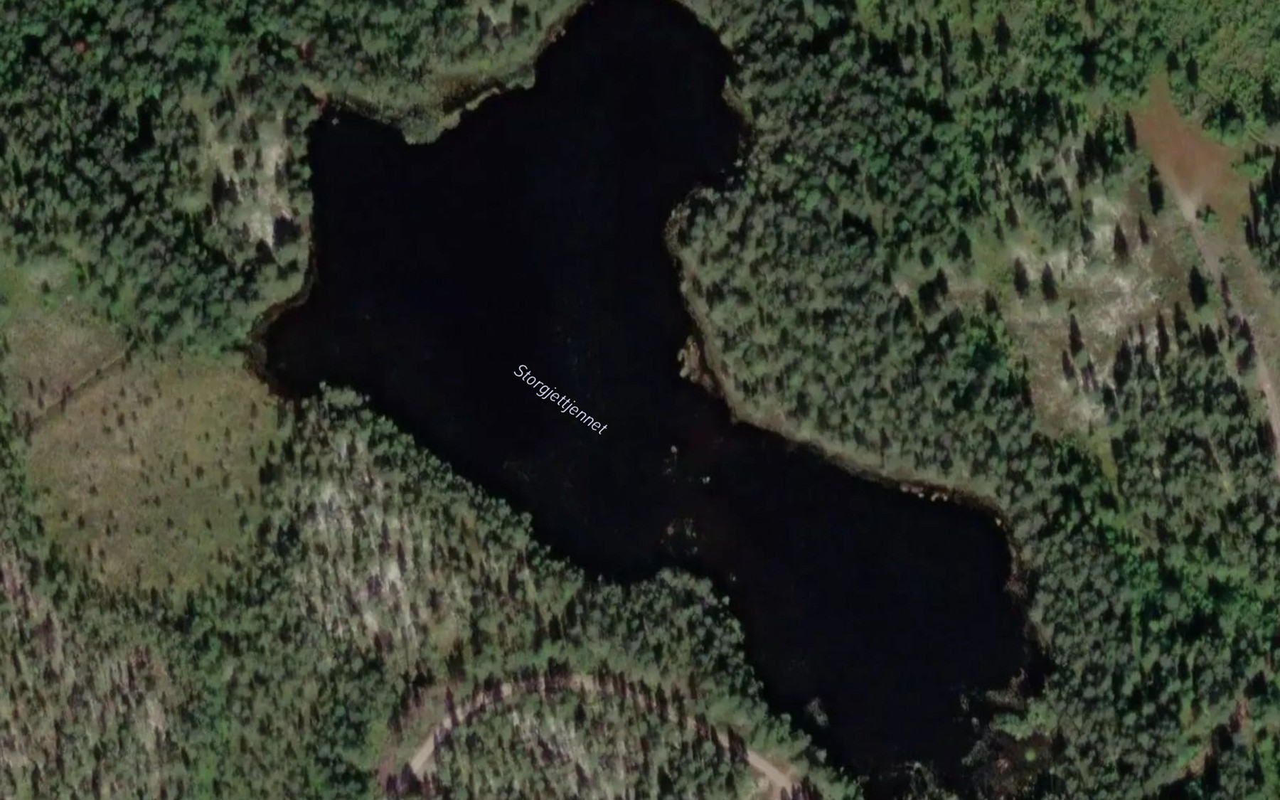 Satellite map of the Storgjettjernet