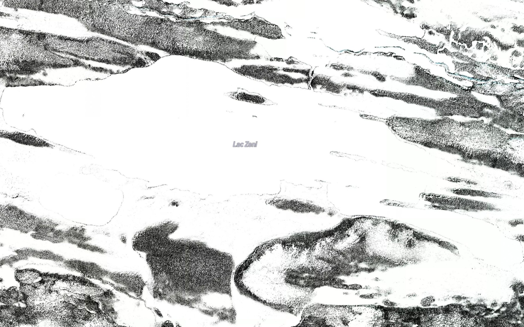 Satellite map of the Lac Zeni