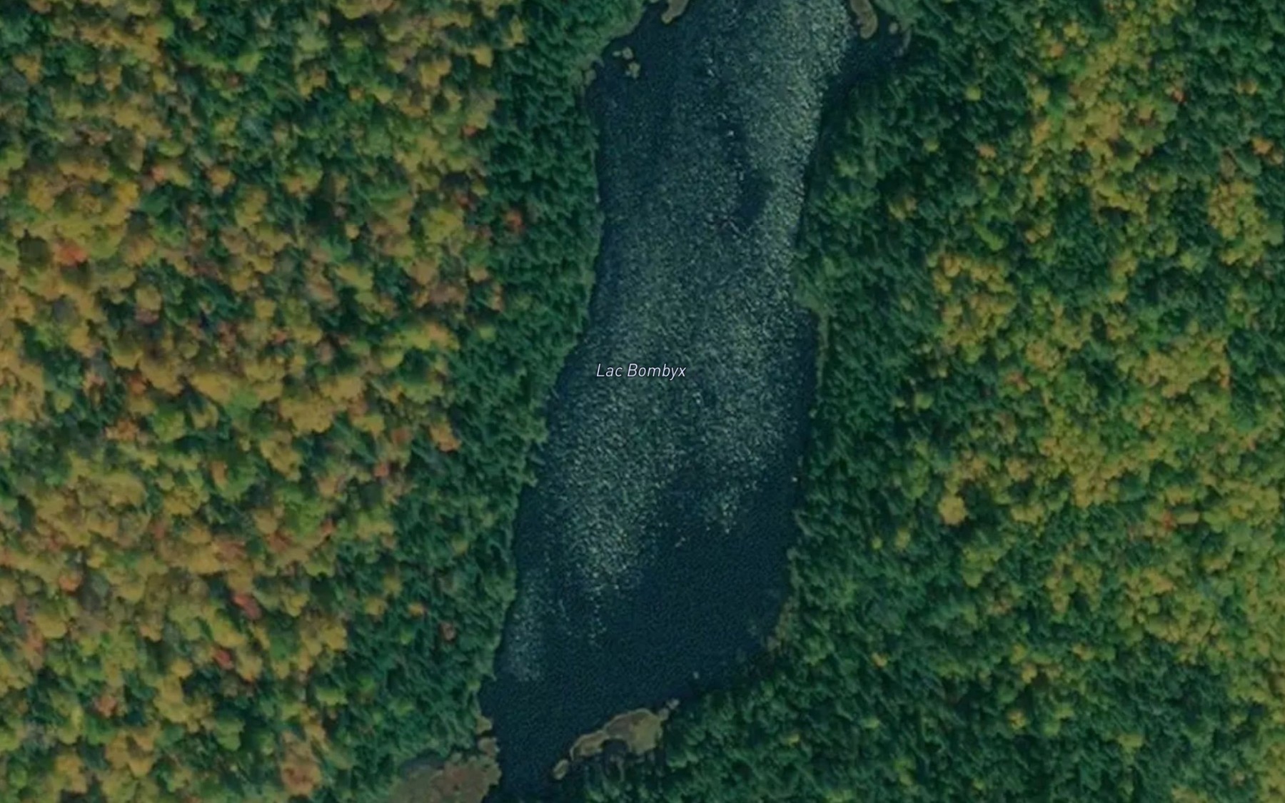 Satellite map of the Lac Bombyx