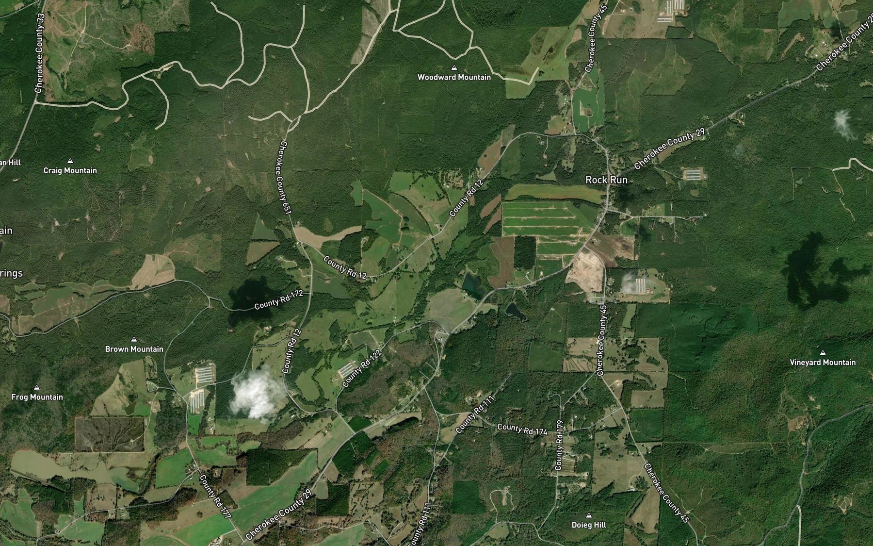 Satellite map of the Bulse Branch