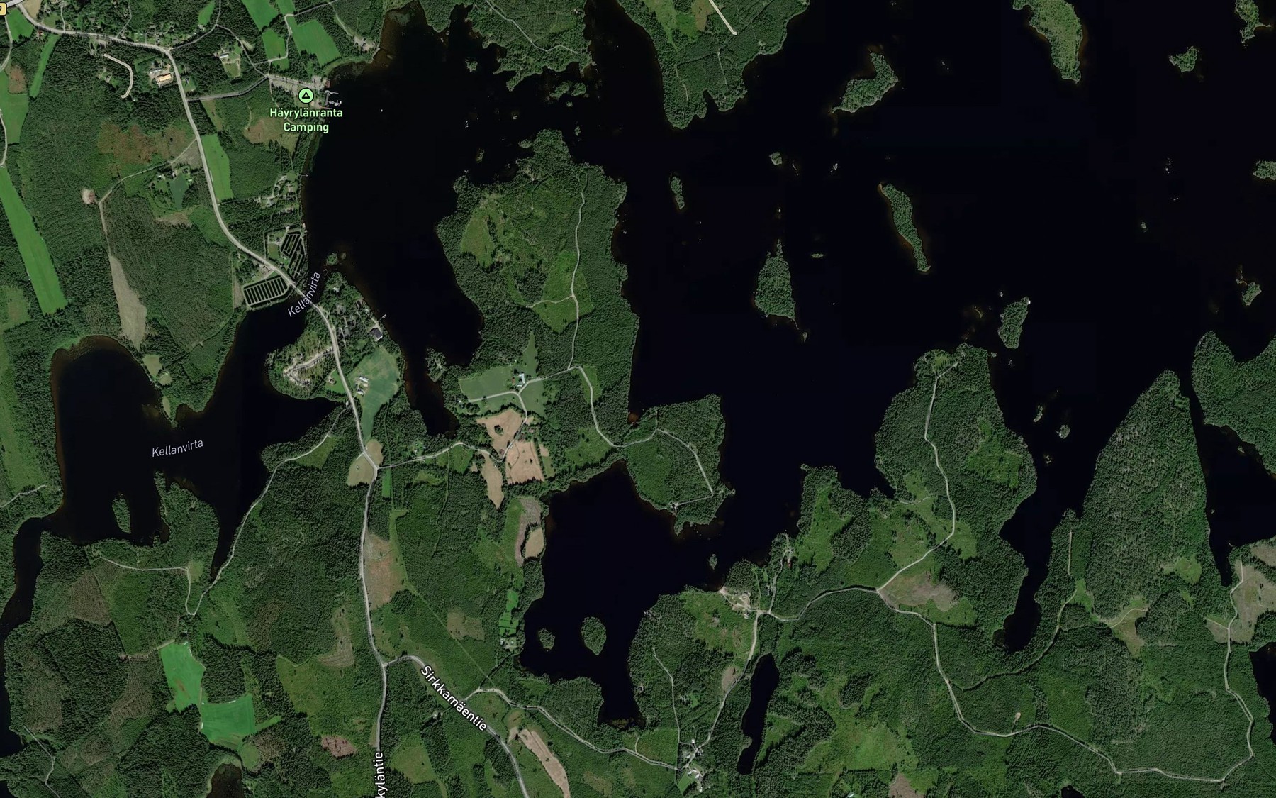 Satellite map of the Kannaksenlahti