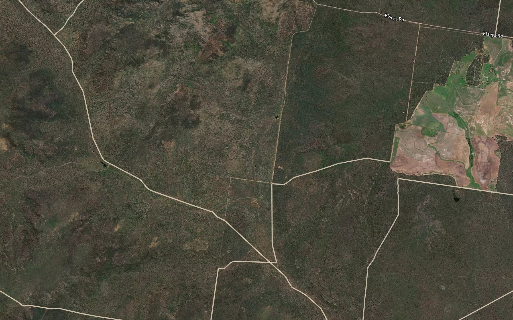 Satellite map of the White Dam