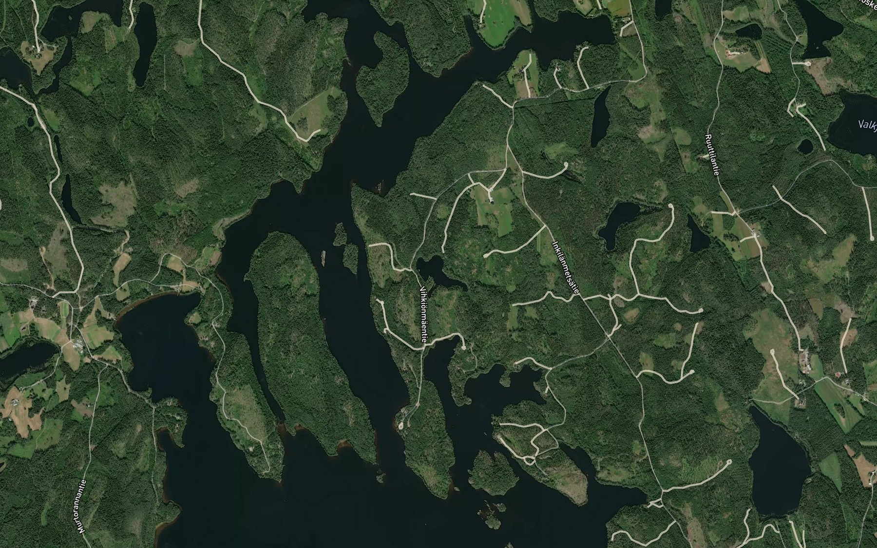 Satellite map of the Putrolampi