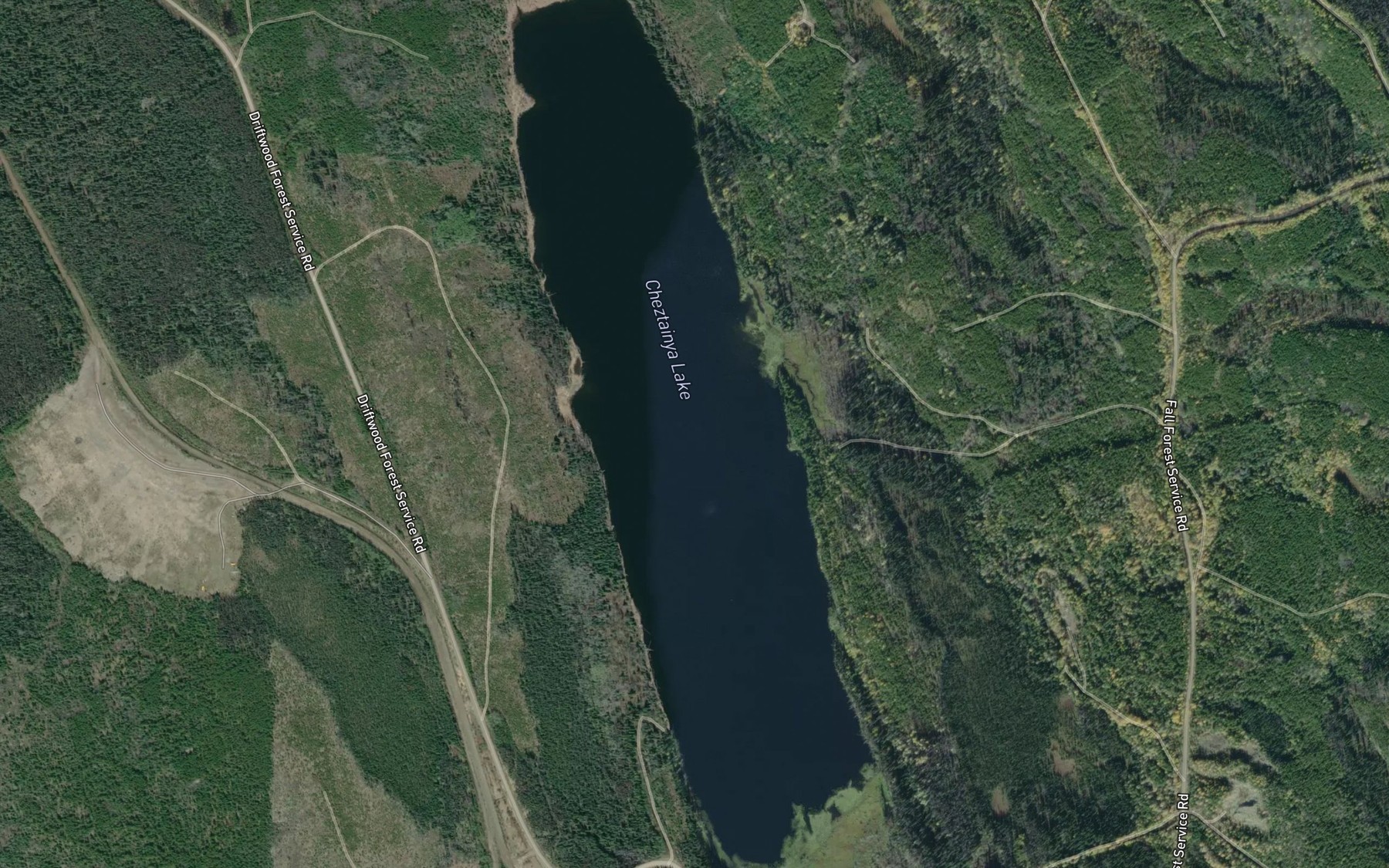Satellite map of the Cheztainya Lake