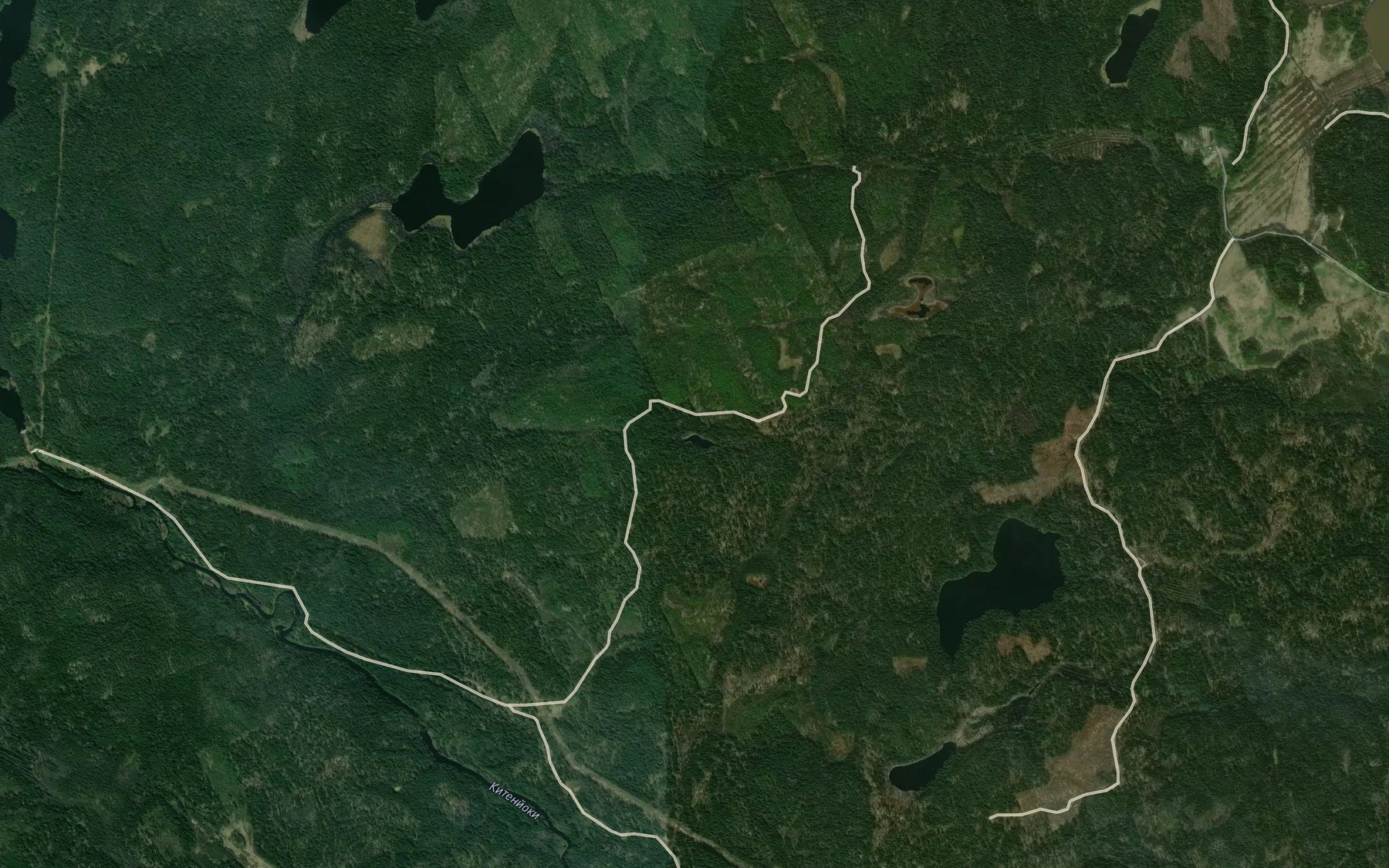 Satellite map of the Ozero Ropulampi