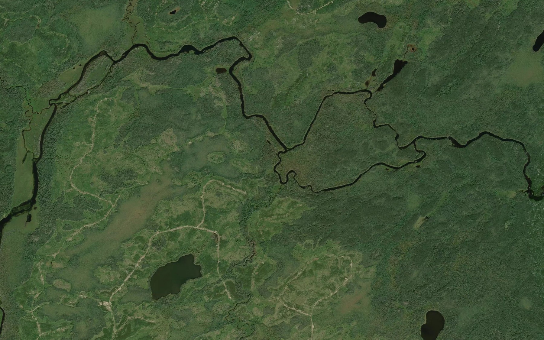 Satellite map of the Adik Creek