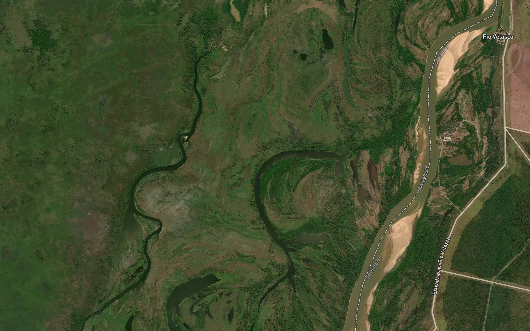 Satellite map of the Lagoa Colhereiro
