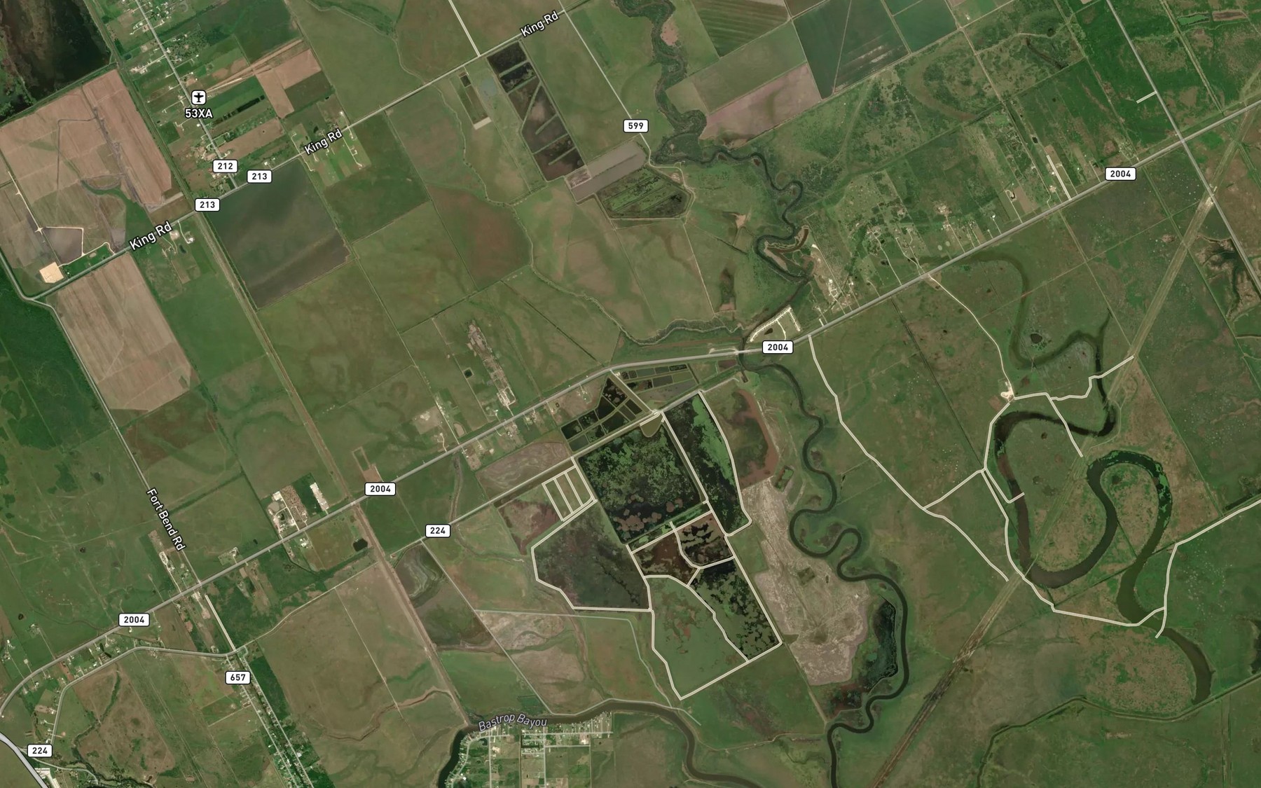 Satellite map of the McCormack Reservoir Number 2
