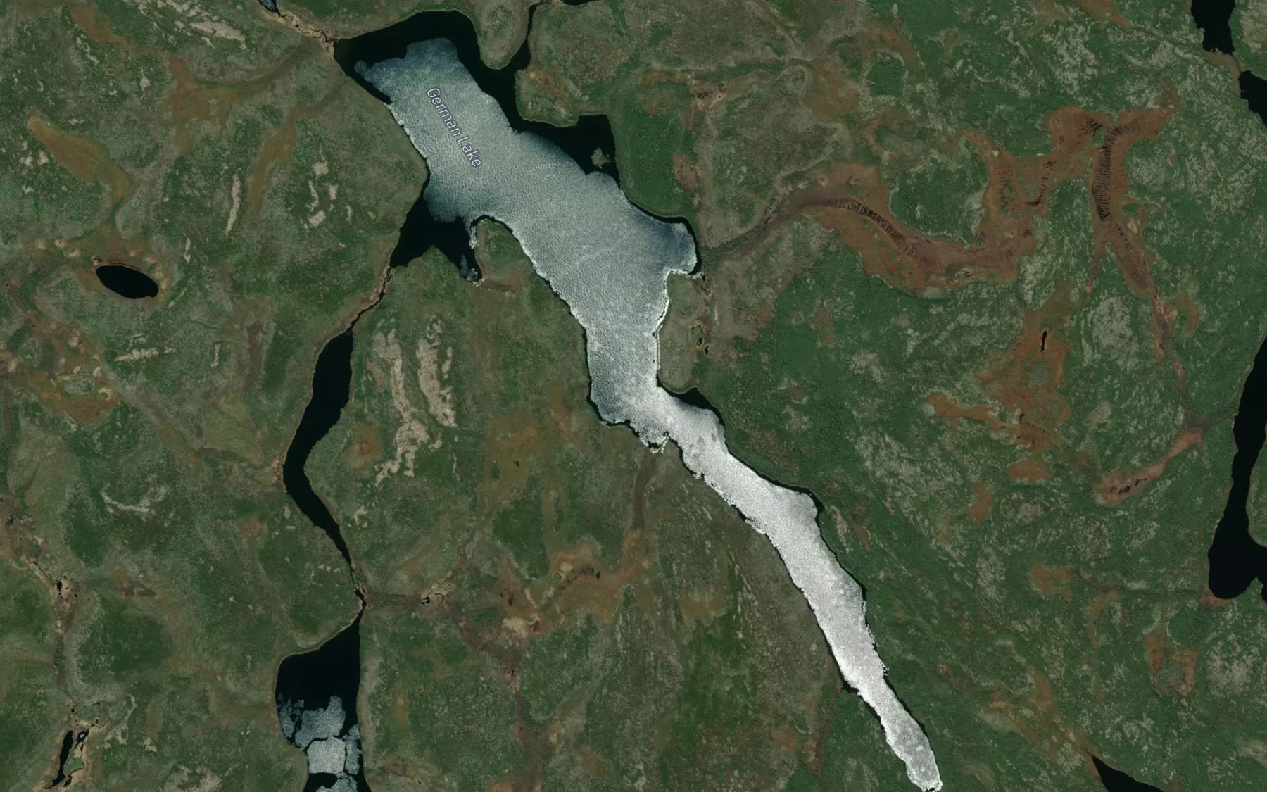 Satellite map of the German Lake