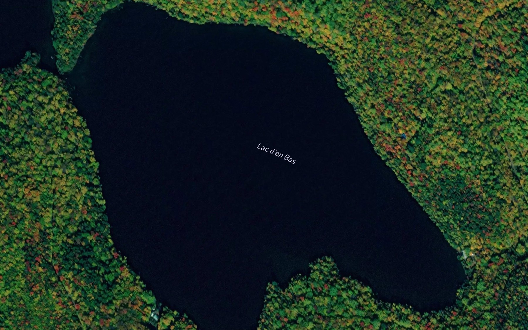 Satellite map of the Lac d'en Bas