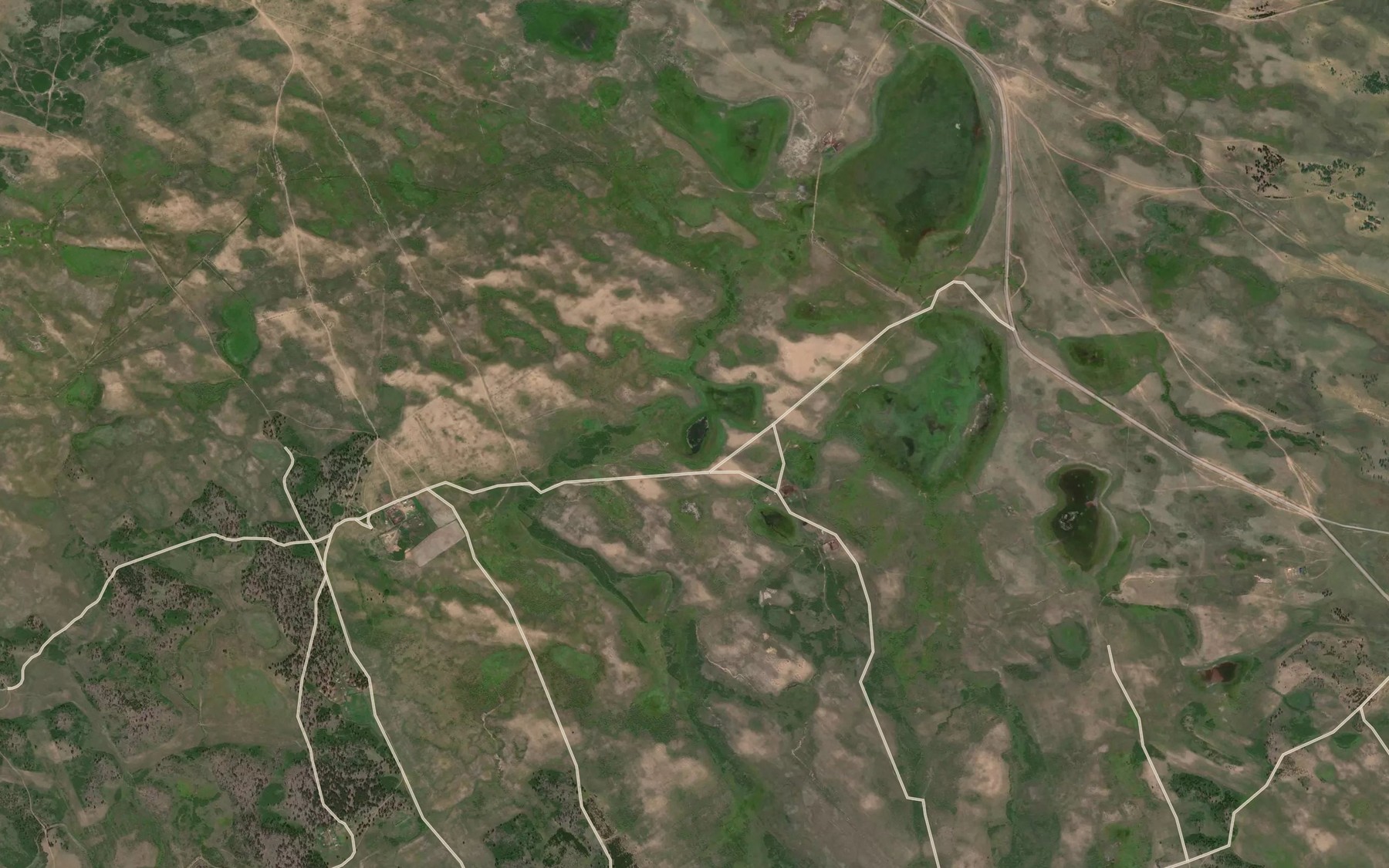 Satellite map of the Ozero Kholbolzhino