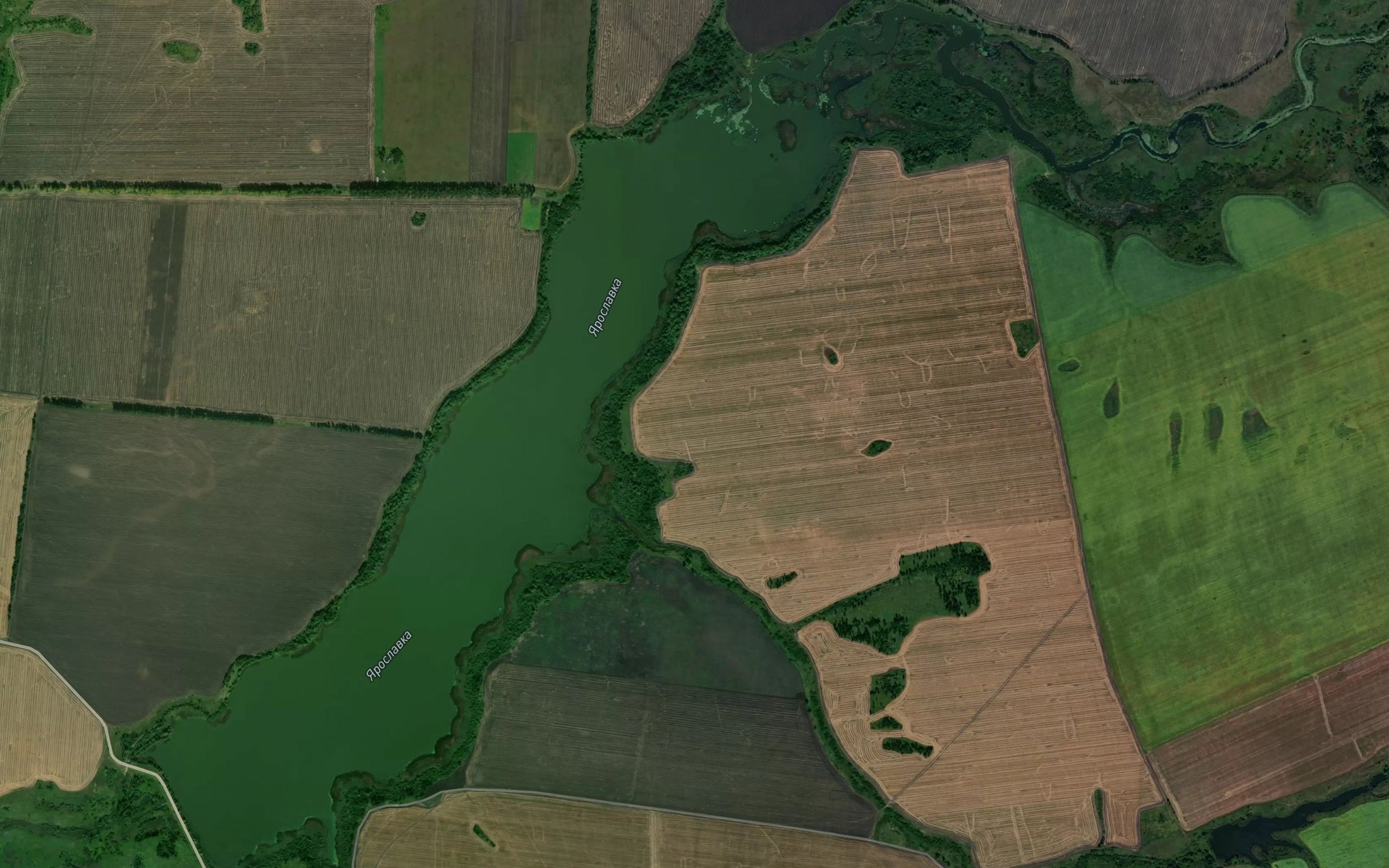 Satellite map of the Yaroslavskoye Vodokhranilishche