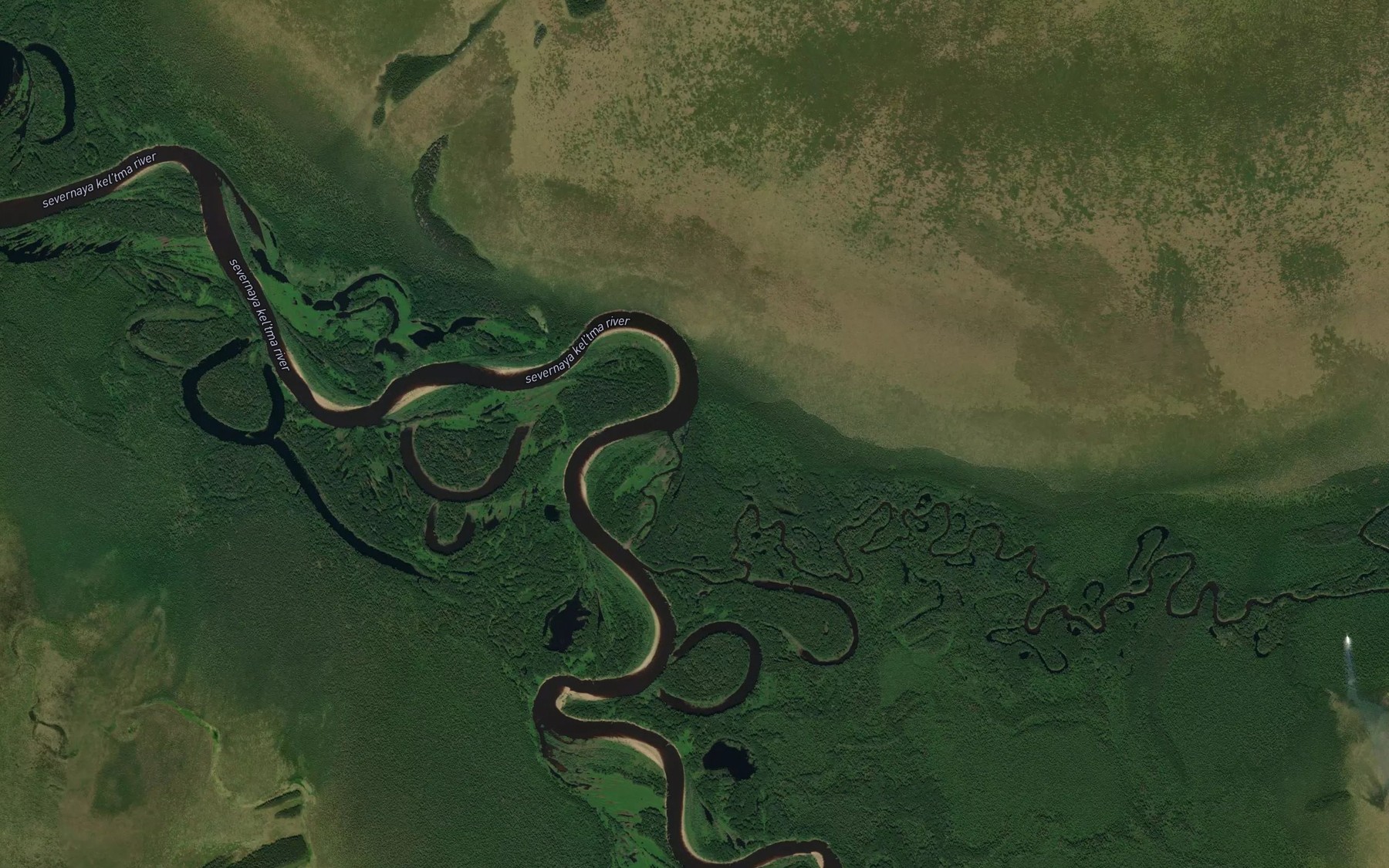 Satellite map of the Yel'