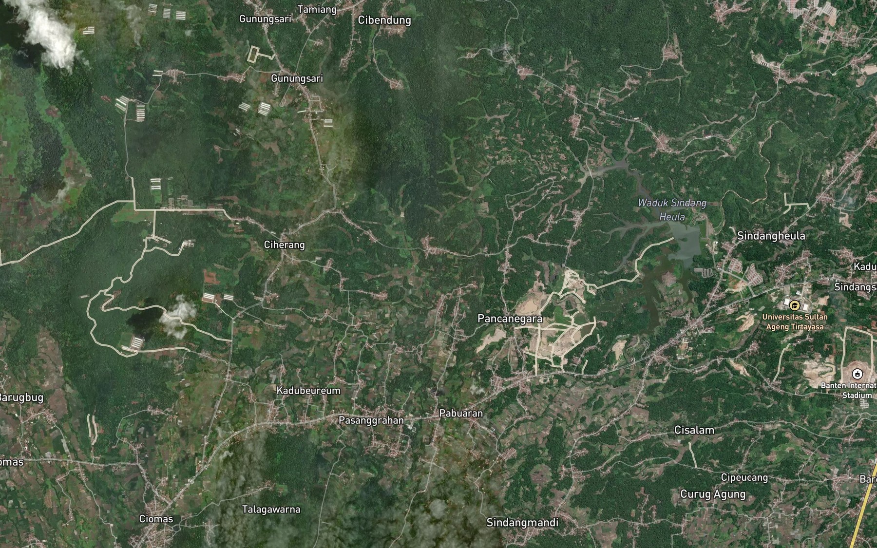 Satellite map of the Ci Conggeang