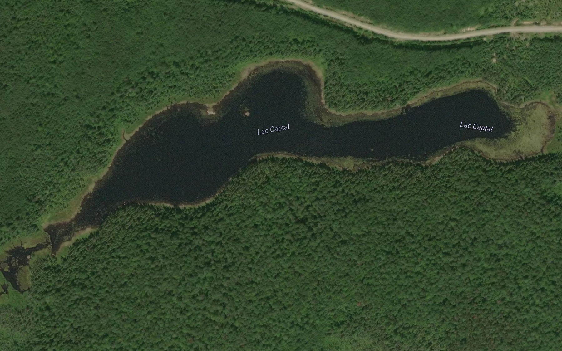 Satellite map of the Lac Captal