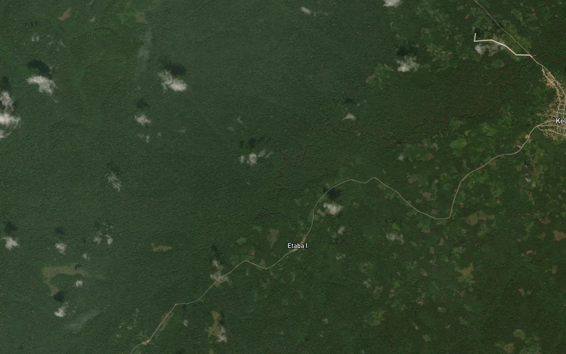 Satellite map of the Leounou