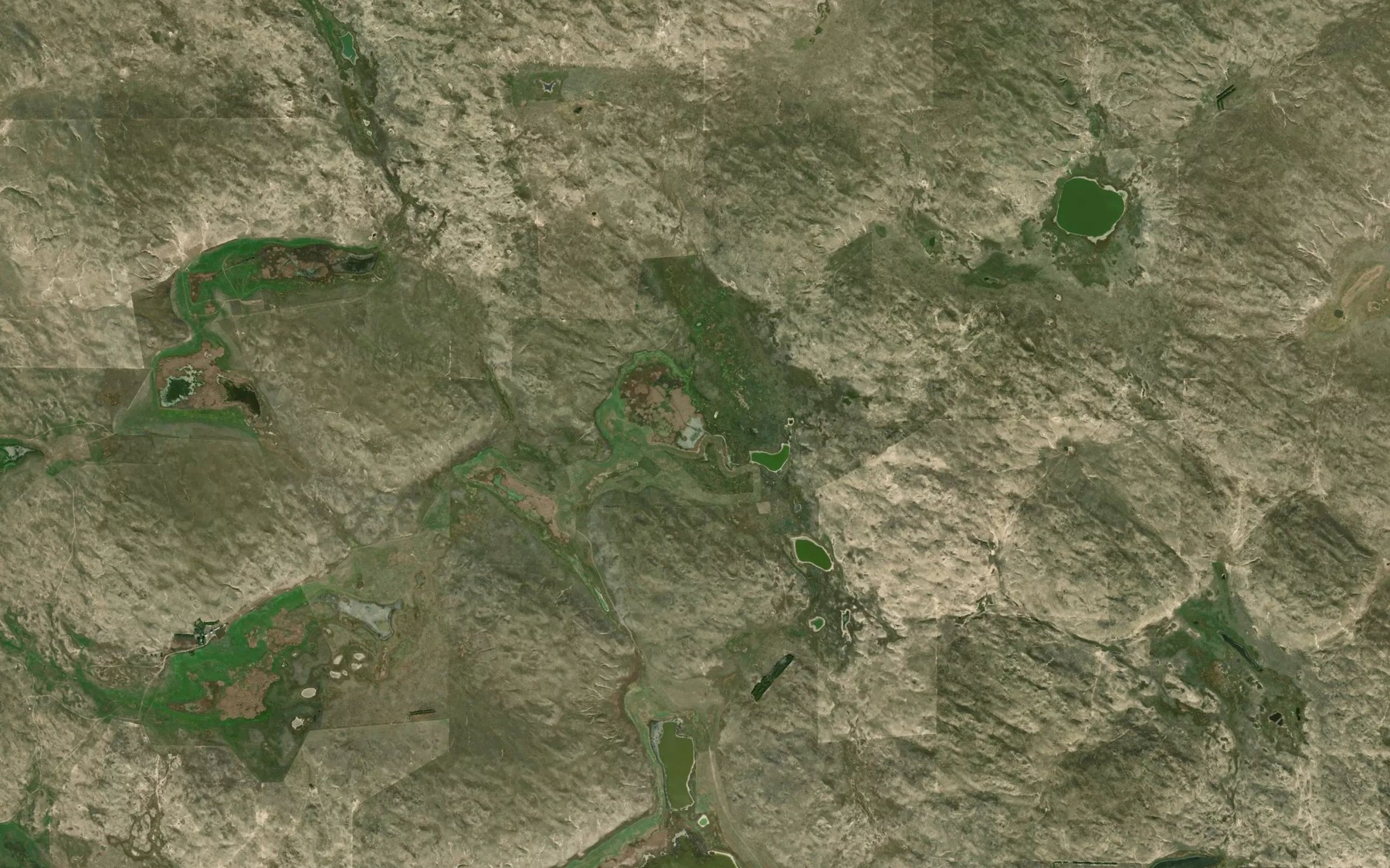 Satellite map of the Little Buck Lake