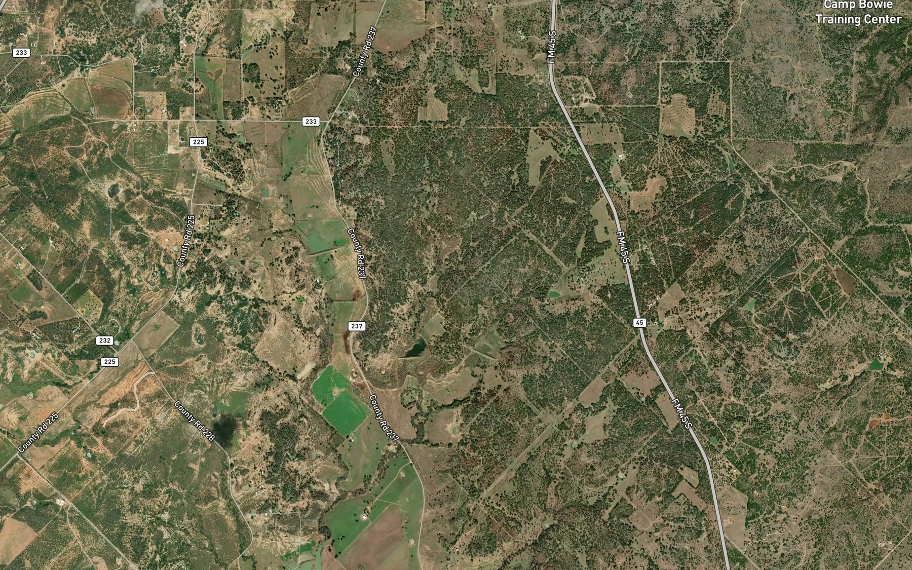 Satellite map of the Soil Conservation Service Site 3 Reservoir