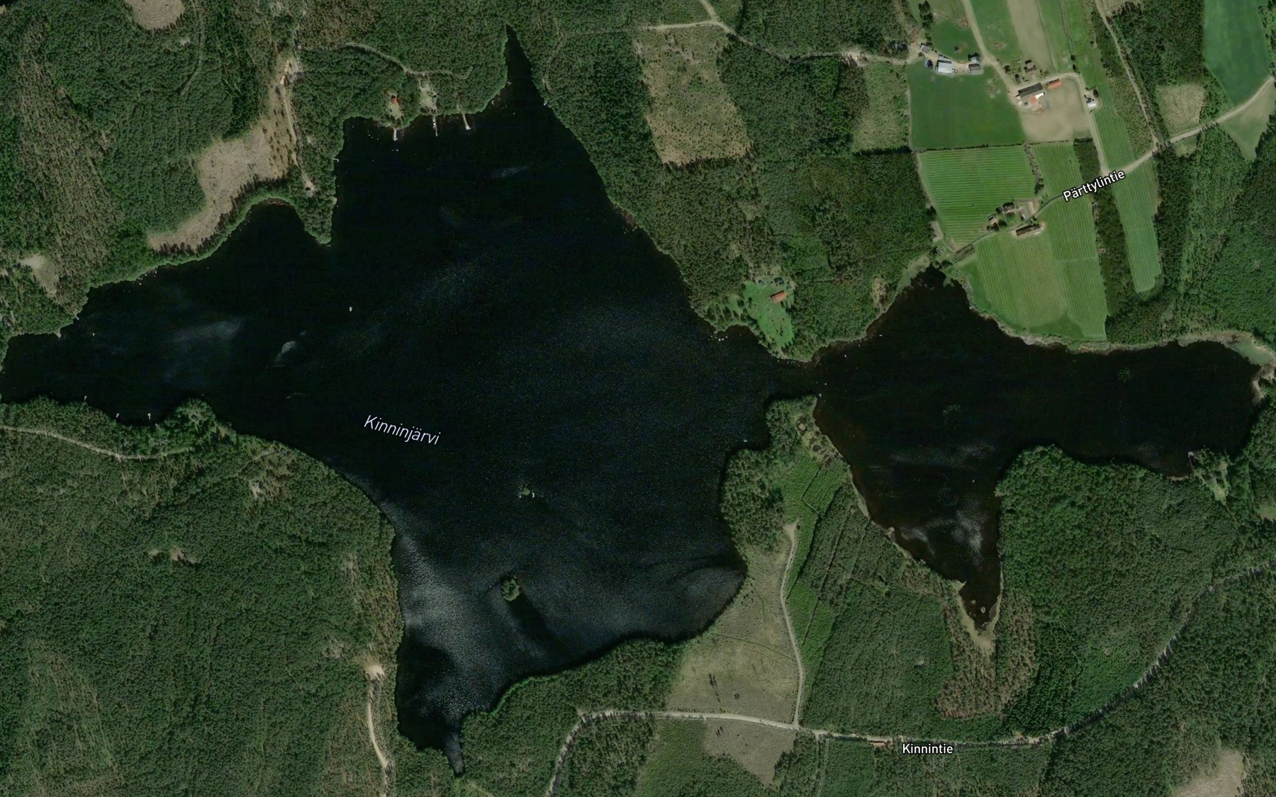 Satellite map of the Kinninjarvi