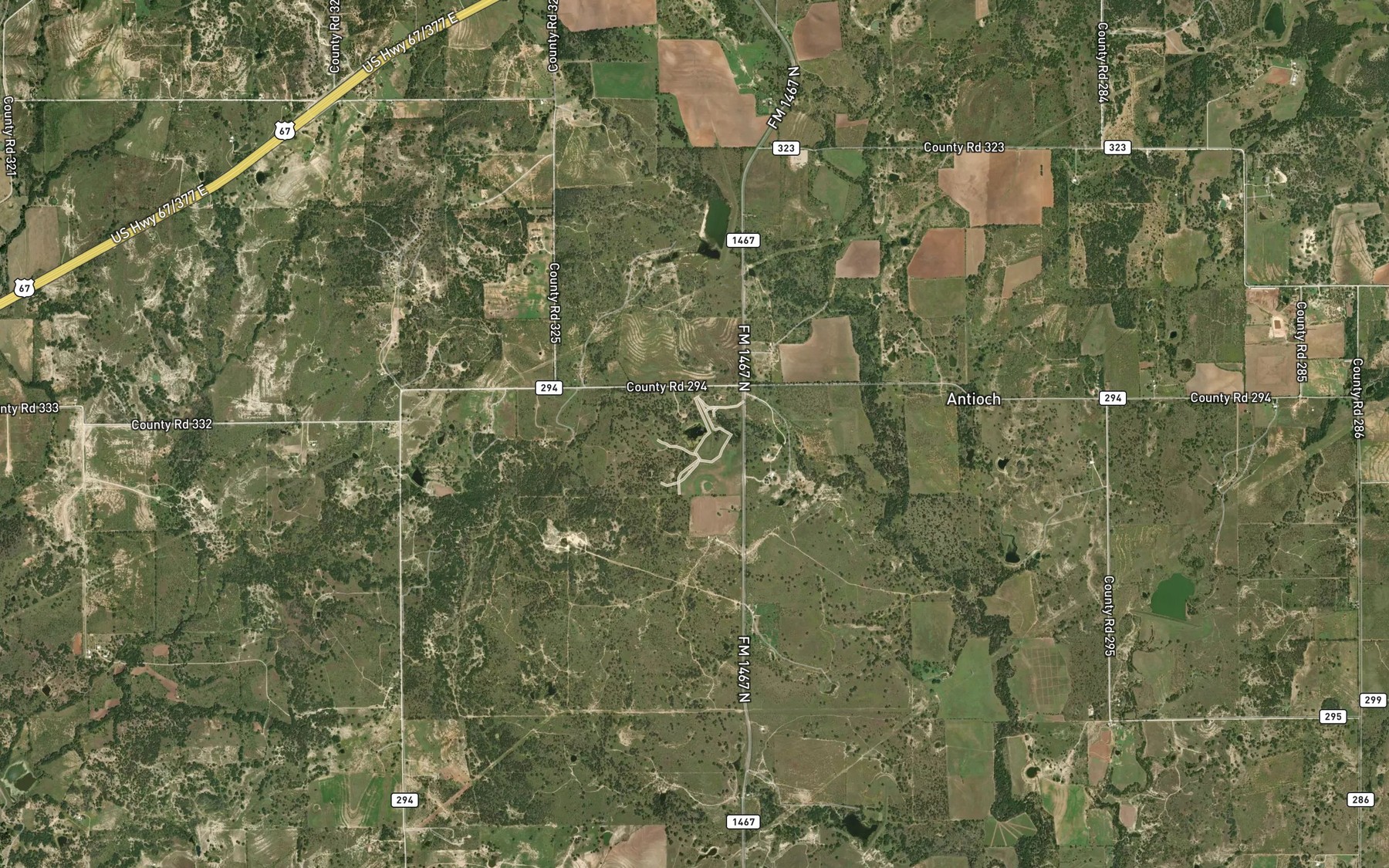 Satellite map of the Soil Conservation Service Site 7 Reservoir