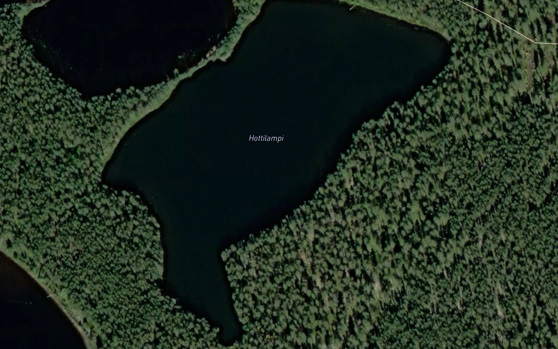 Satellite map of the Hottilampi