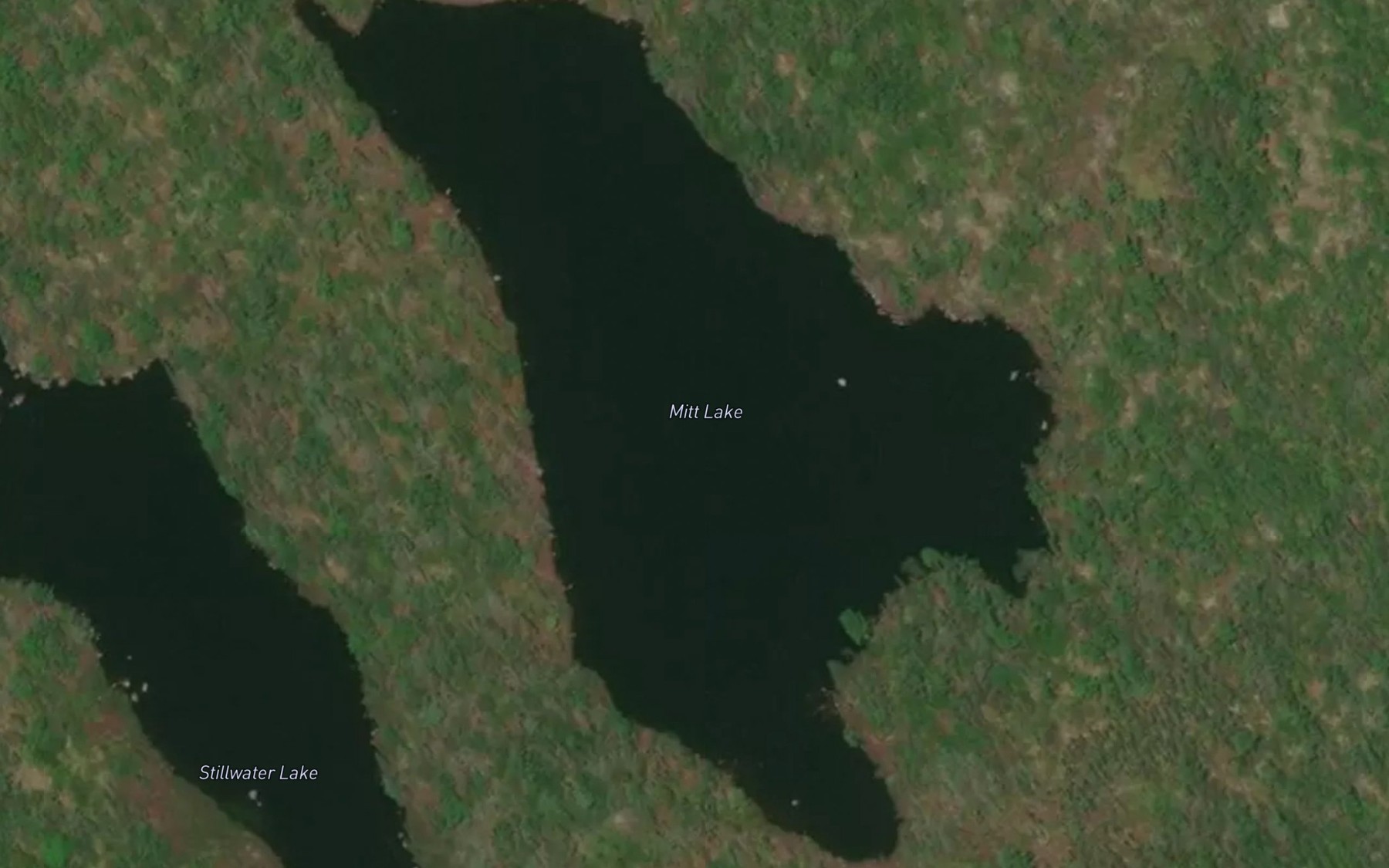 Satellite map of the Mitt Lake
