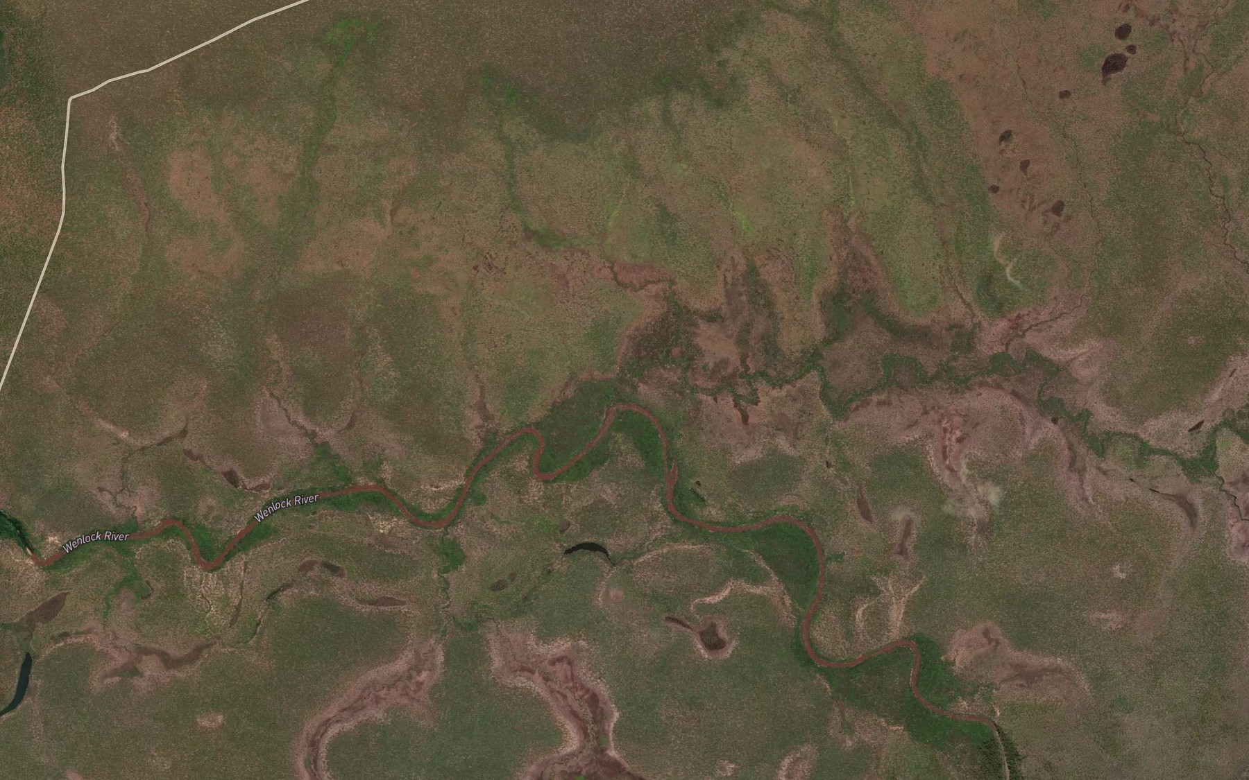 Satellite map of the Nimrod Creek