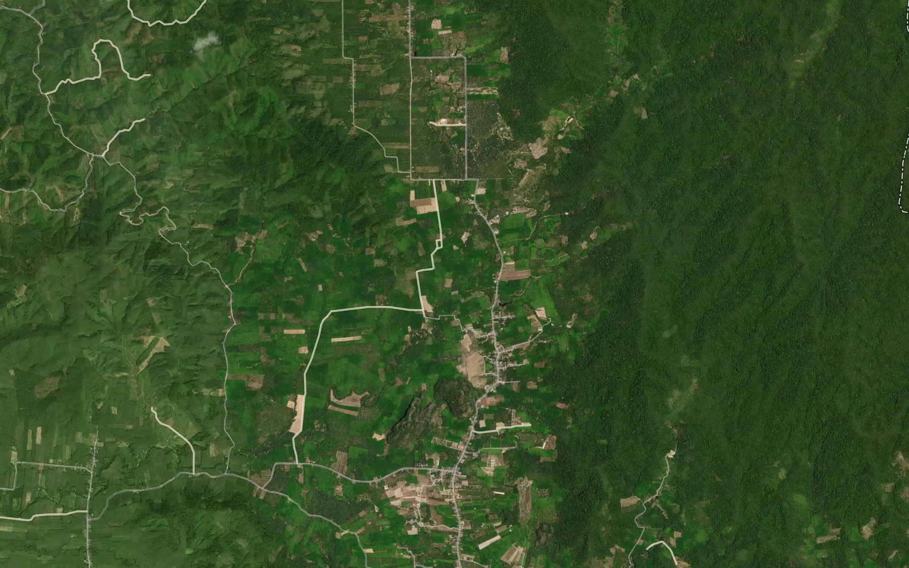 Satellite map of the Khlong Sai Khao