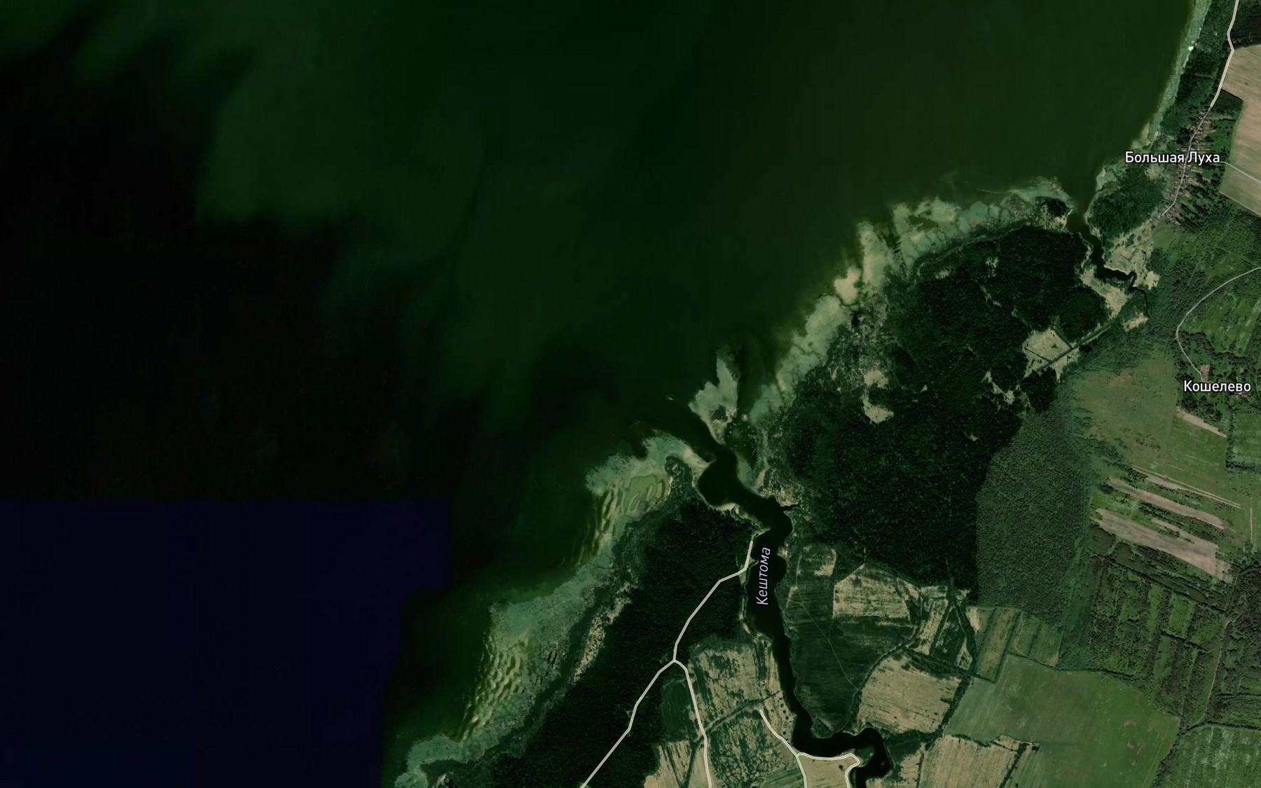 Satellite map of the Keshtoma