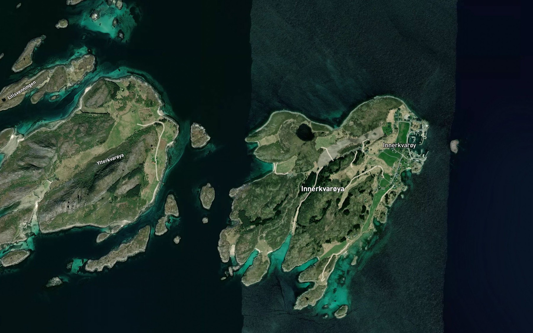 Satellite map of the Kallarvika