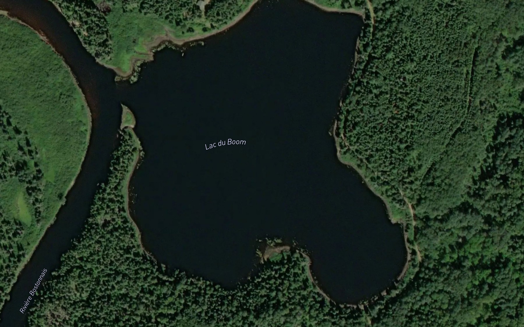 Satellite map of the Lac du Boom