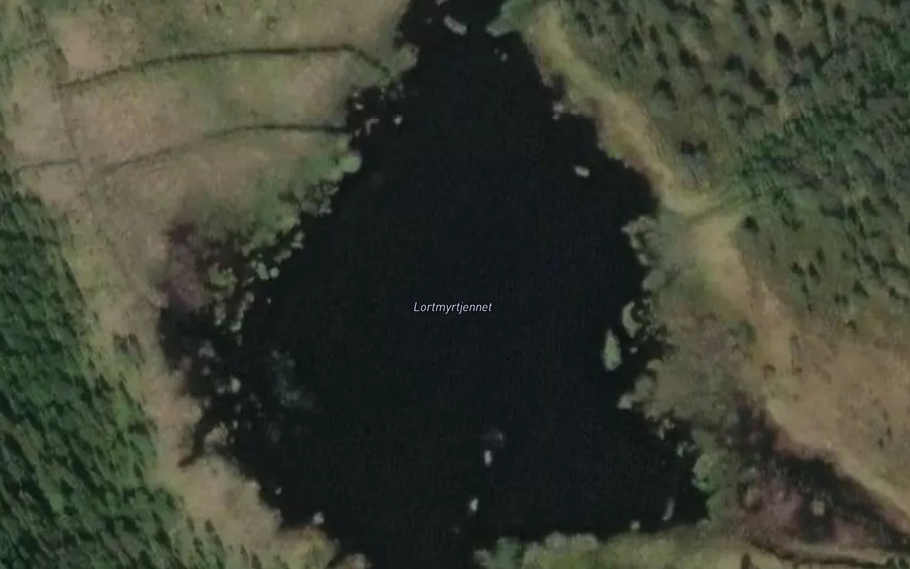 Satellite map of the Lortmyrtjernet